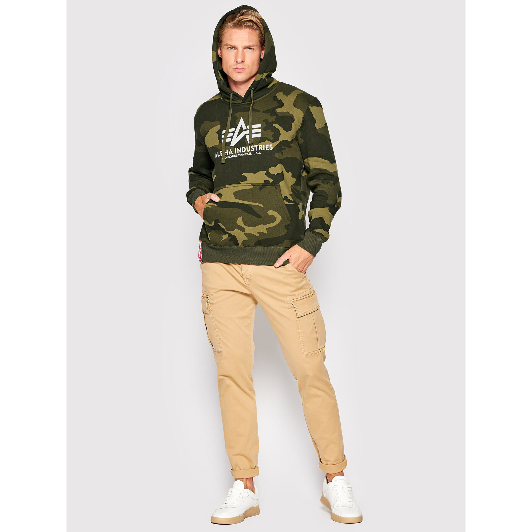 Alpha Industries Mikina Basic 178312C Zelená Regular Fit - Pepit.cz