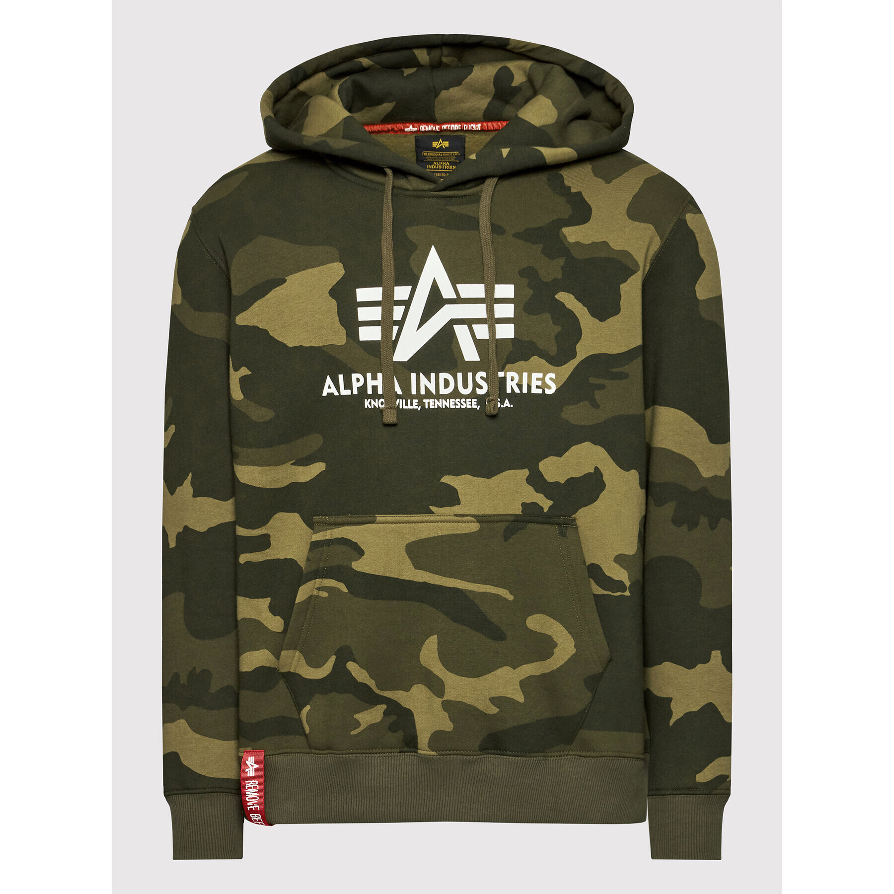 Alpha Industries Mikina Basic 178312C Zelená Regular Fit - Pepit.cz