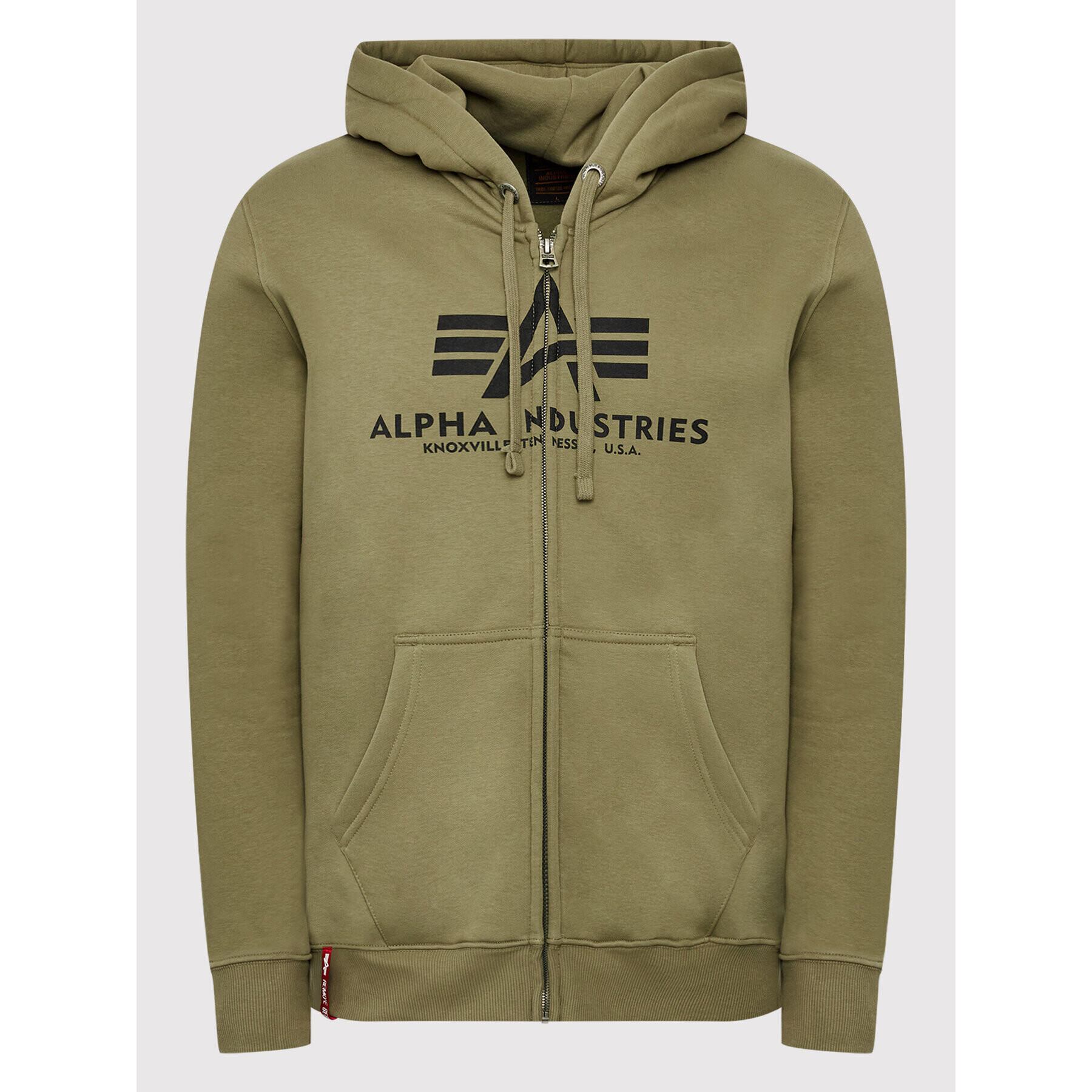 Alpha Industries Mikina Basic 178325 Zelená Regular Fit - Pepit.cz