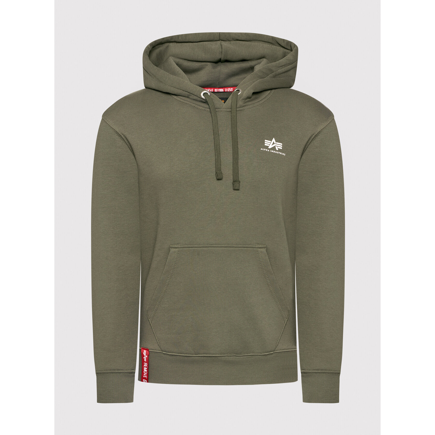 Alpha Industries Mikina Basic 196318 Zelená Regular Fit - Pepit.cz