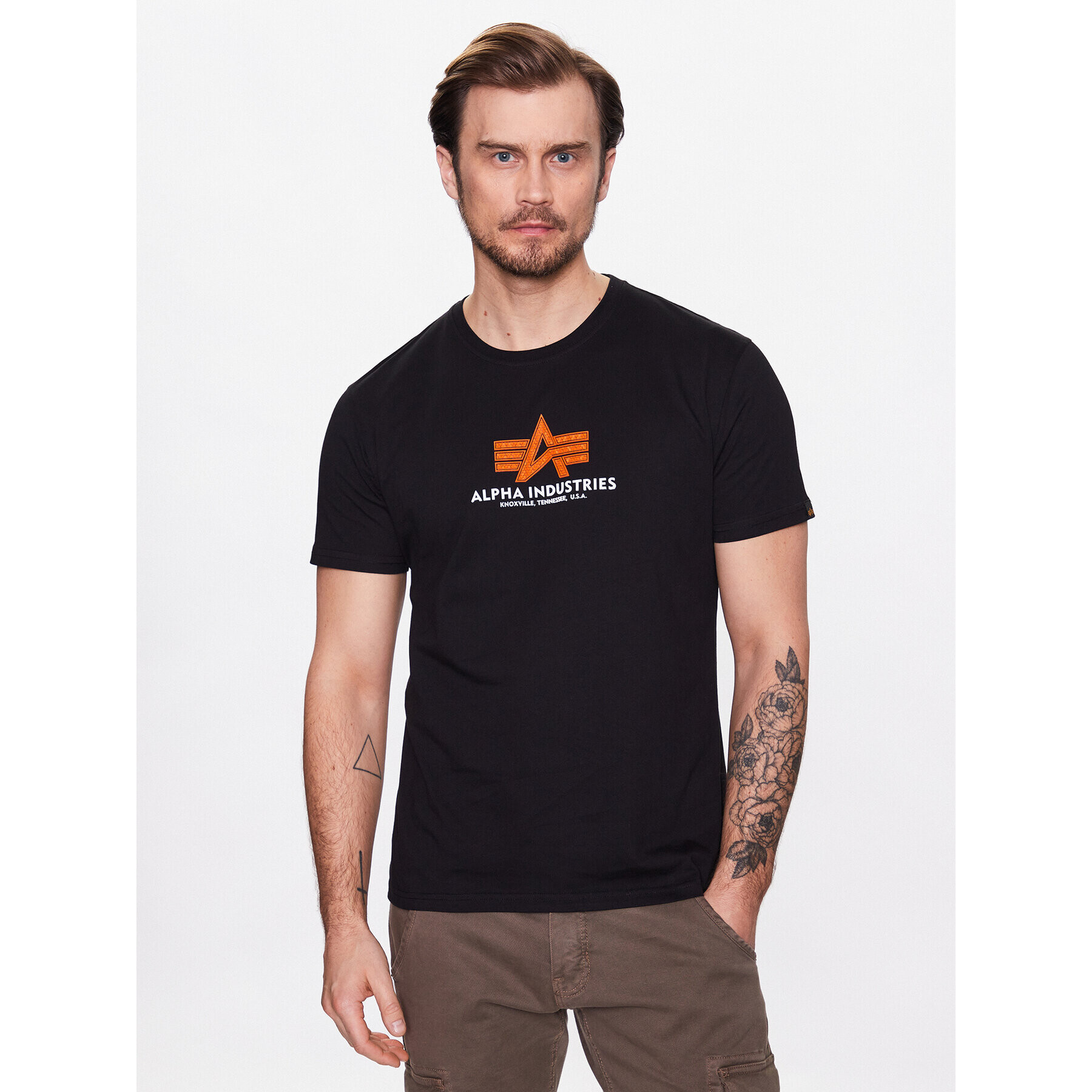 Alpha Industries T-Shirt Basic 100501RB Černá Regular Fit - Pepit.cz