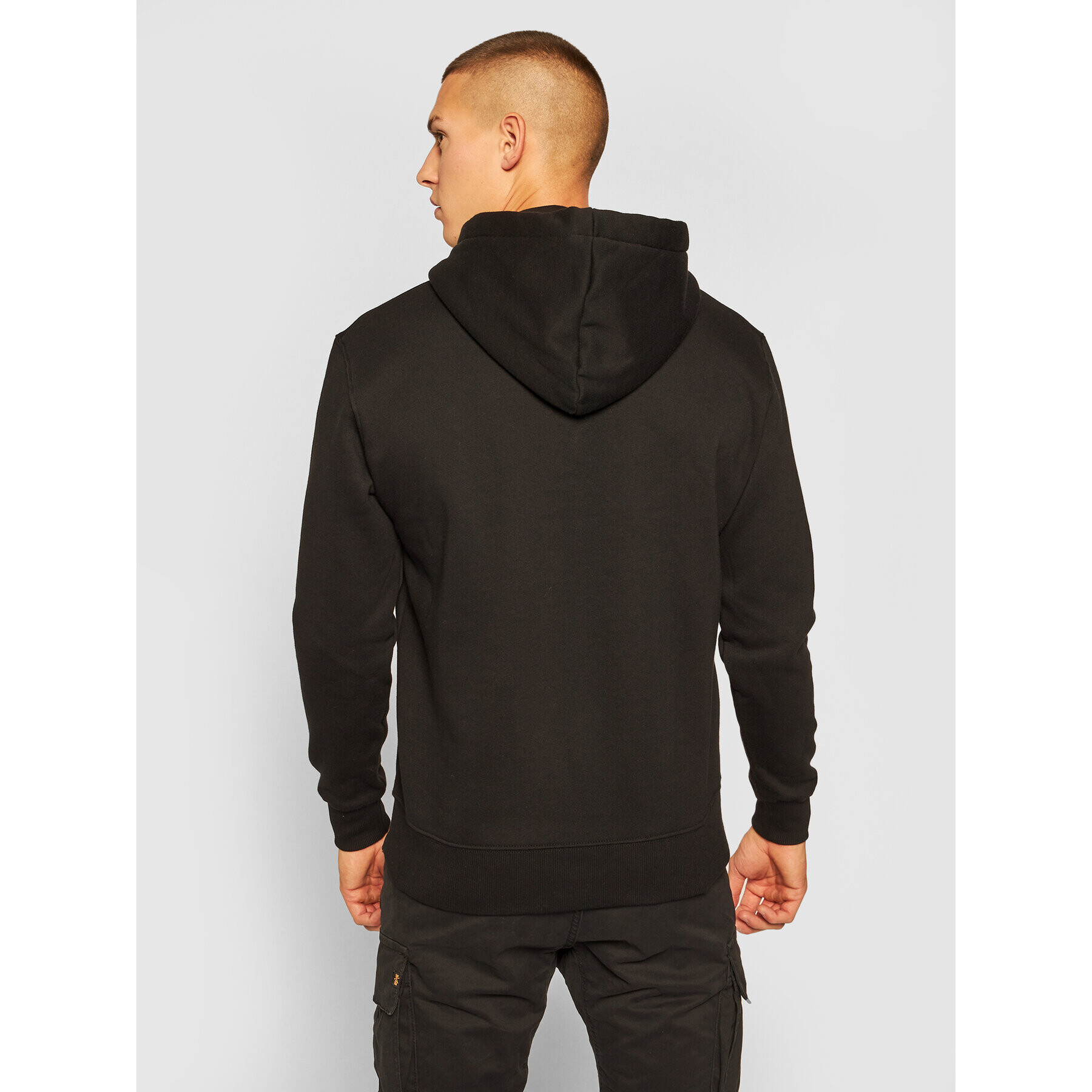 Alpha Industries Mikina Basic Hoody Small Logo 196318 Černá Regular Fit - Pepit.cz