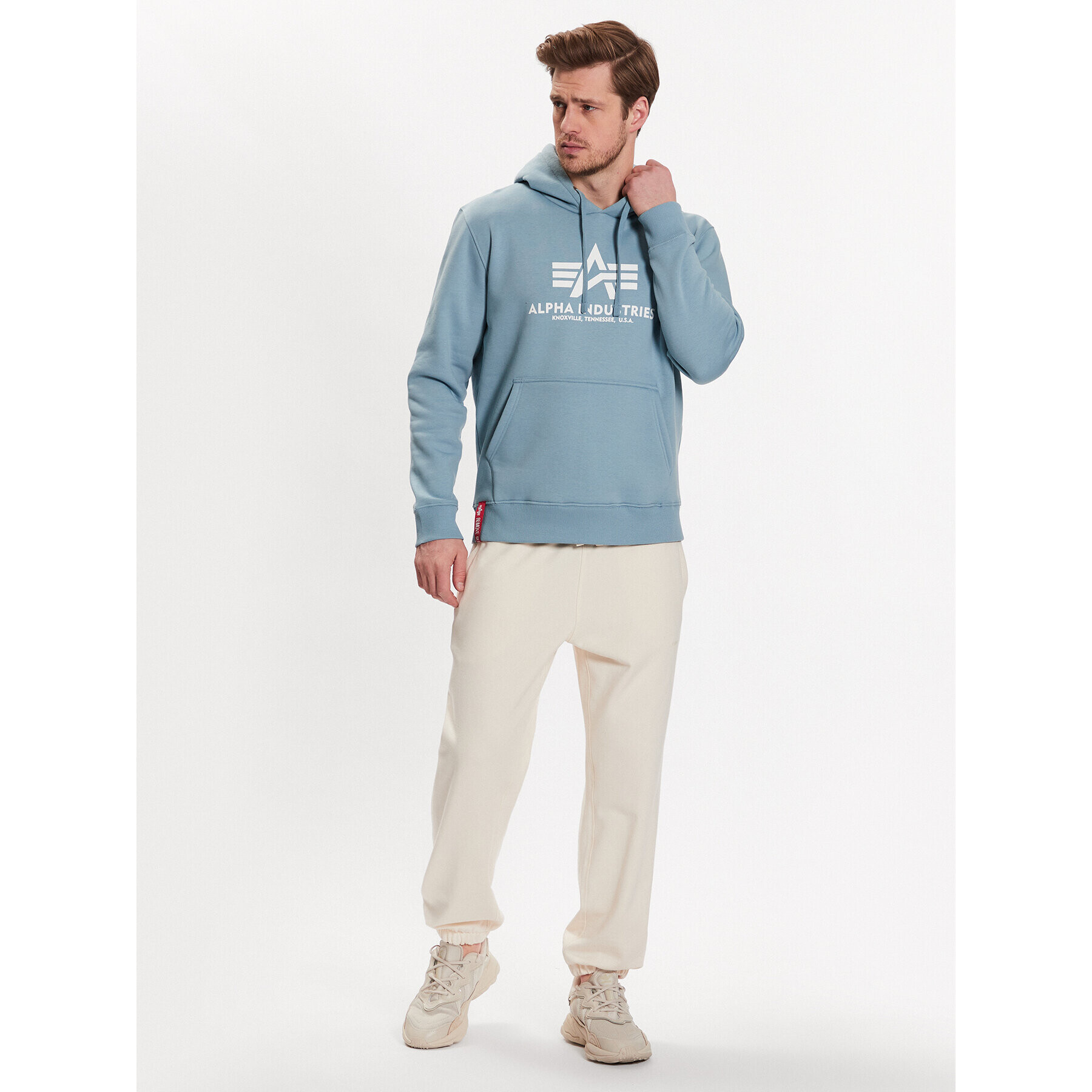 Alpha Industries Mikina Basic 196318 Modrá Regular Fit - Pepit.cz