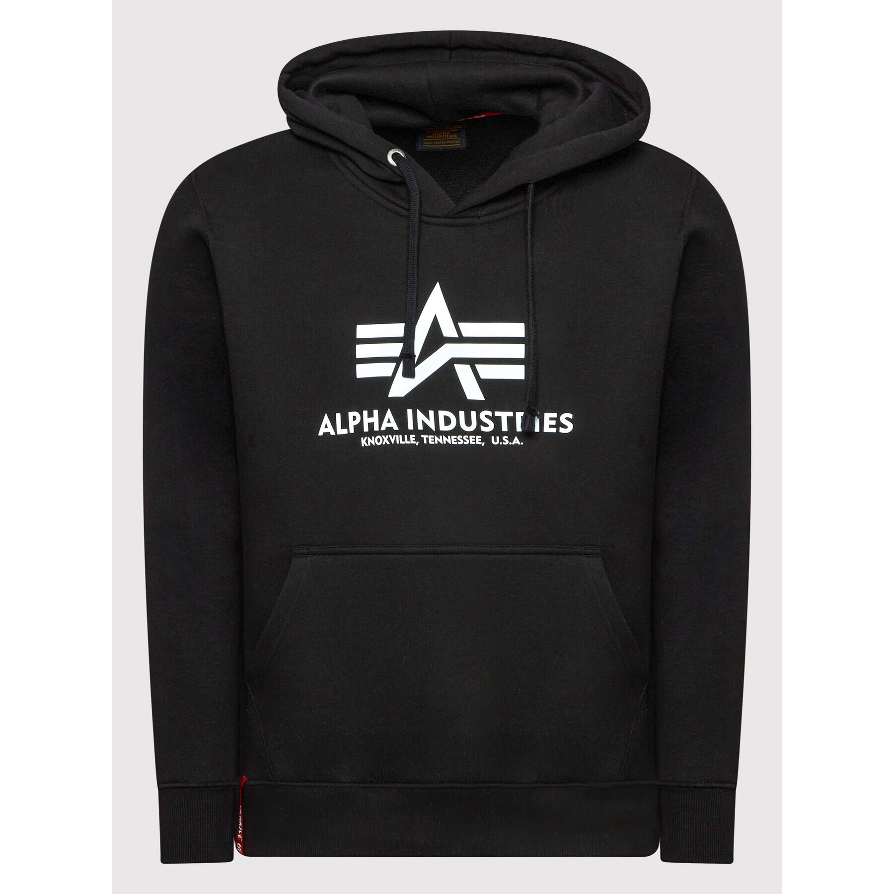 Alpha Industries Mikina Basic Reflective Print 178312RP Černá Regular Fit - Pepit.cz