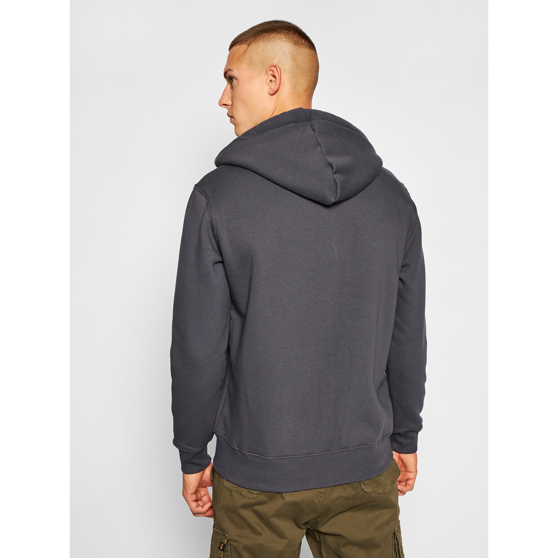 Alpha Industries Mikina Basic Small Logo 196318 Šedá Regular Fit - Pepit.cz