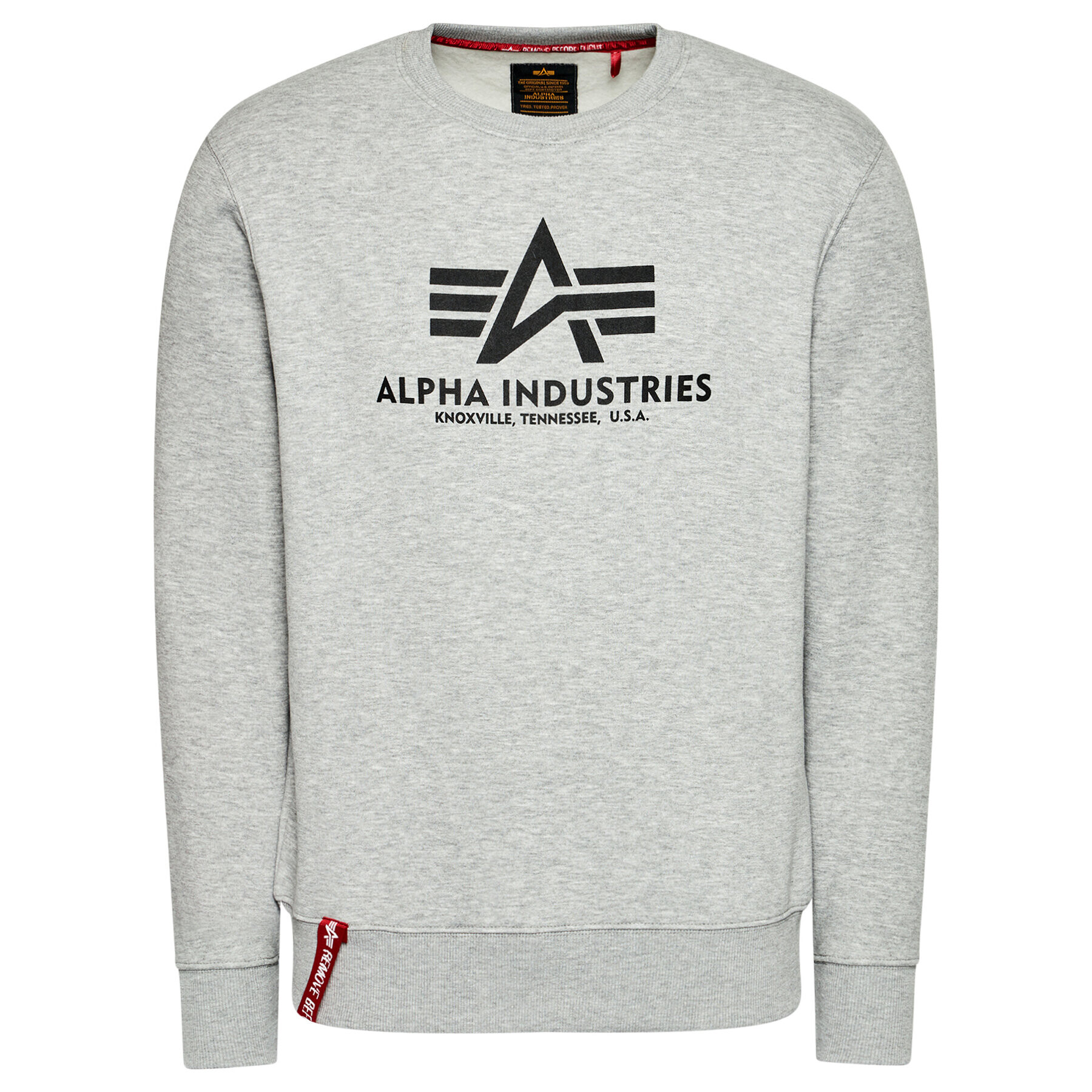 Alpha Industries Mikina Basic Sweater 178302 Šedá Regular Fit - Pepit.cz