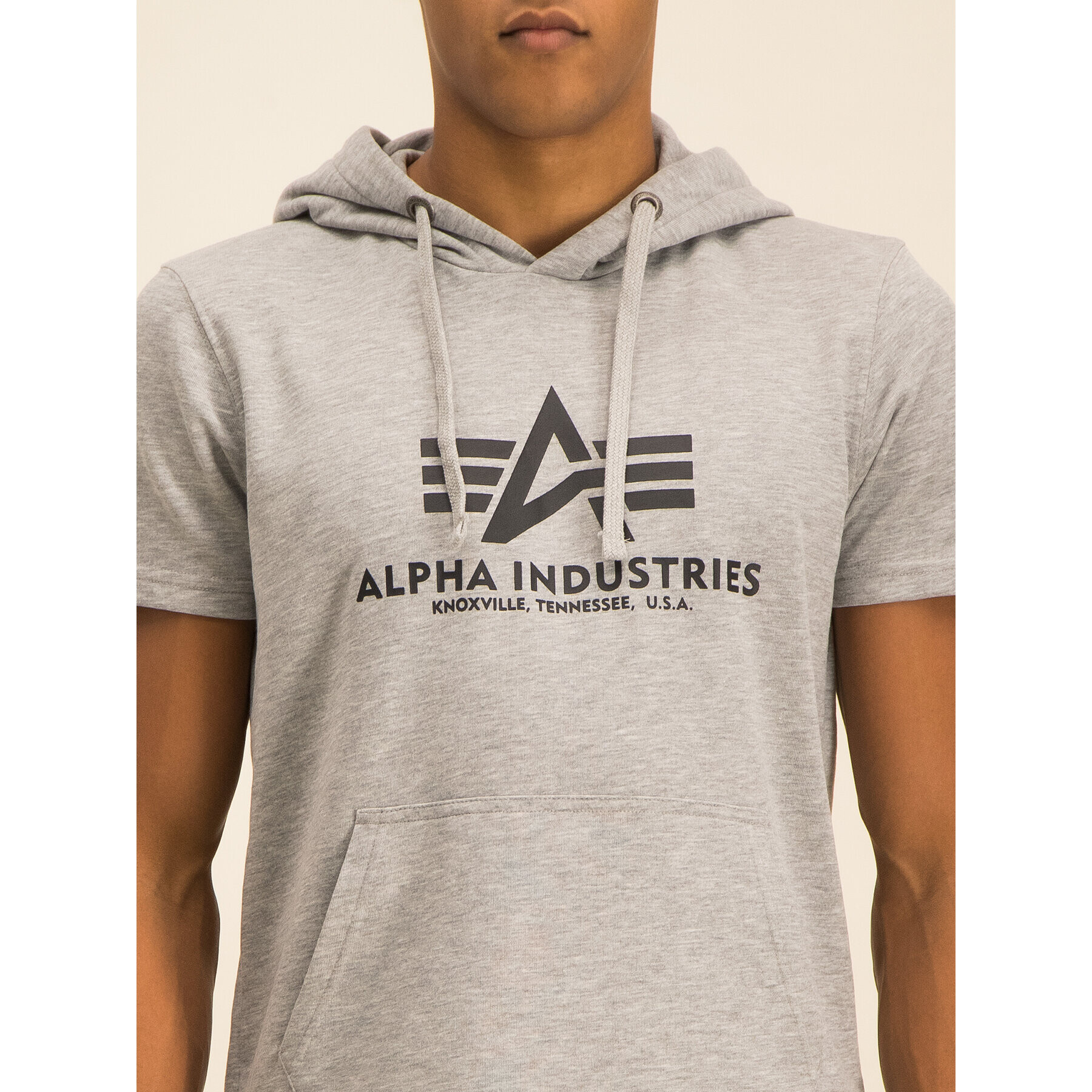 Alpha Industries Mikina Basic T Hooded 126507 Šedá Regular Fit - Pepit.cz