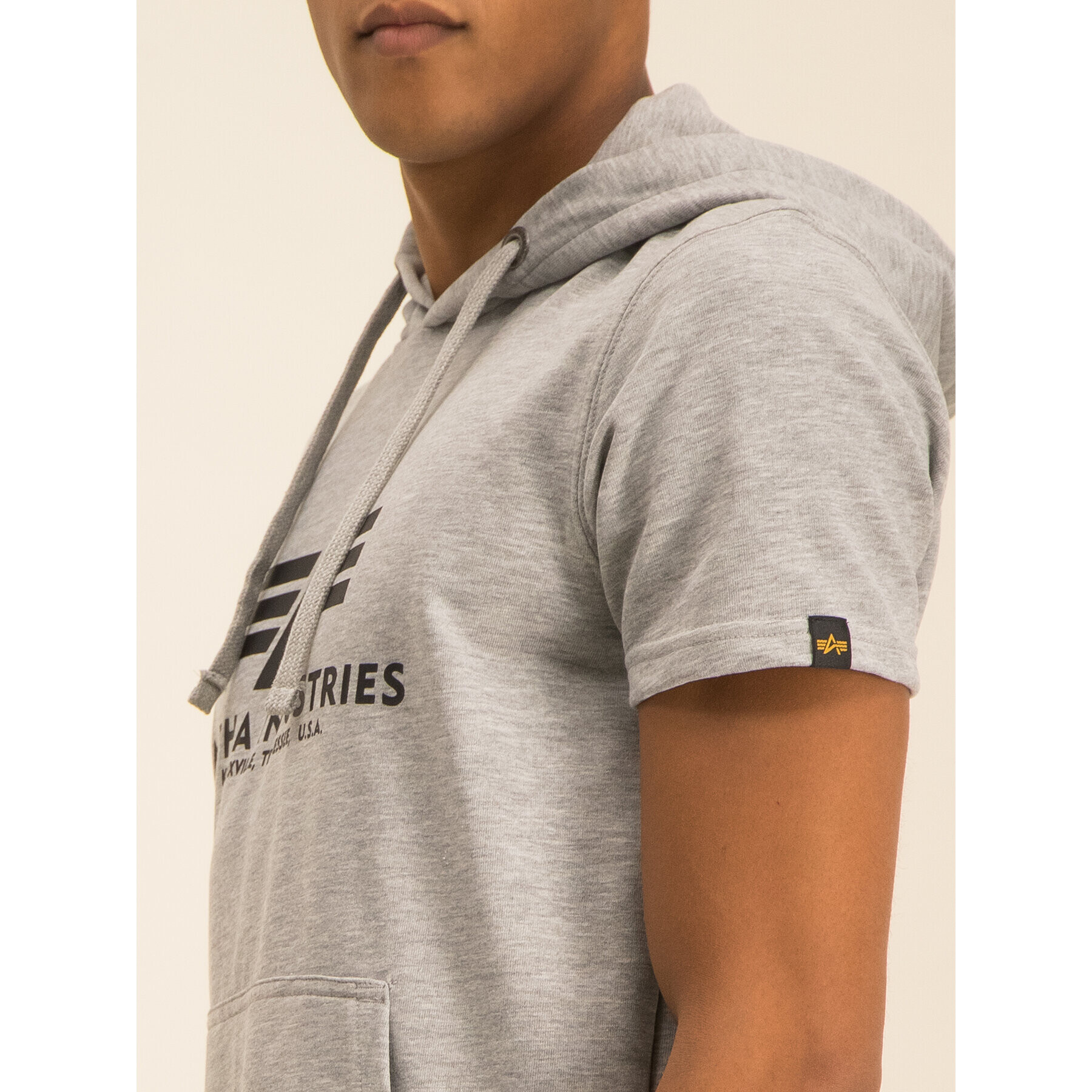 Alpha Industries Mikina Basic T Hooded 126507 Šedá Regular Fit - Pepit.cz