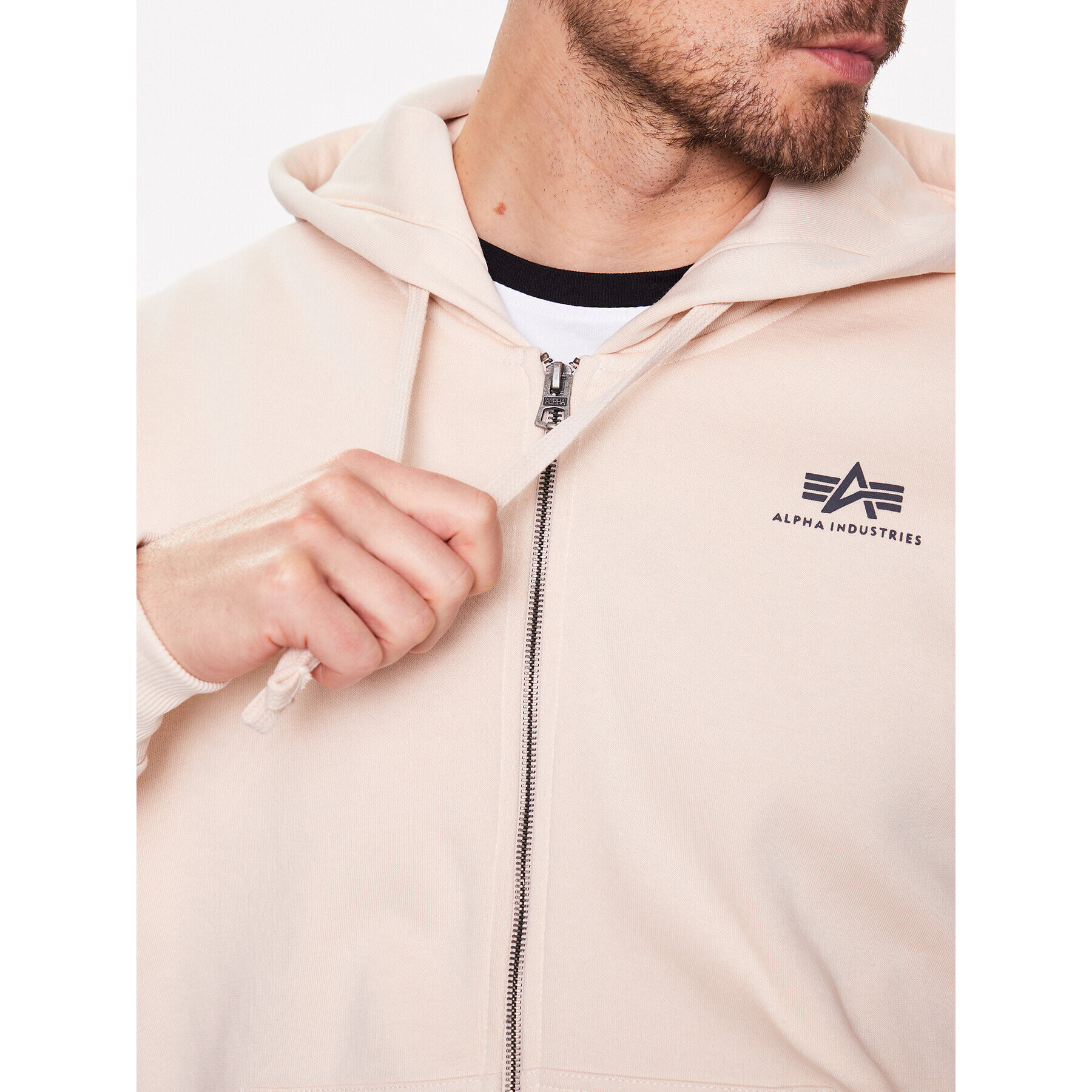 Alpha Industries Mikina Basic Zip 118342 Béžová Regular Fit - Pepit.cz