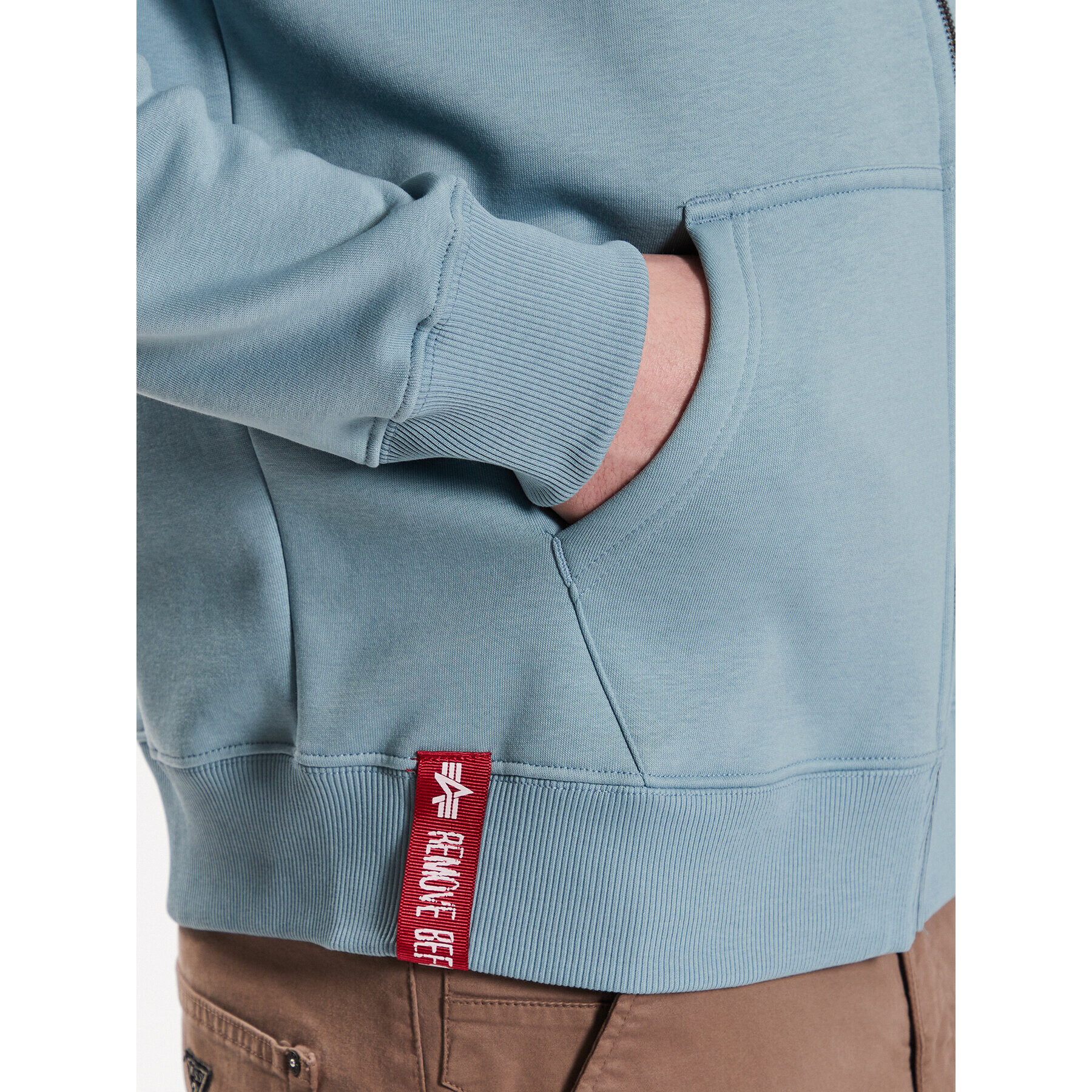 Alpha Industries Mikina Basic Zip 118342 Modrá Regular Fit - Pepit.cz