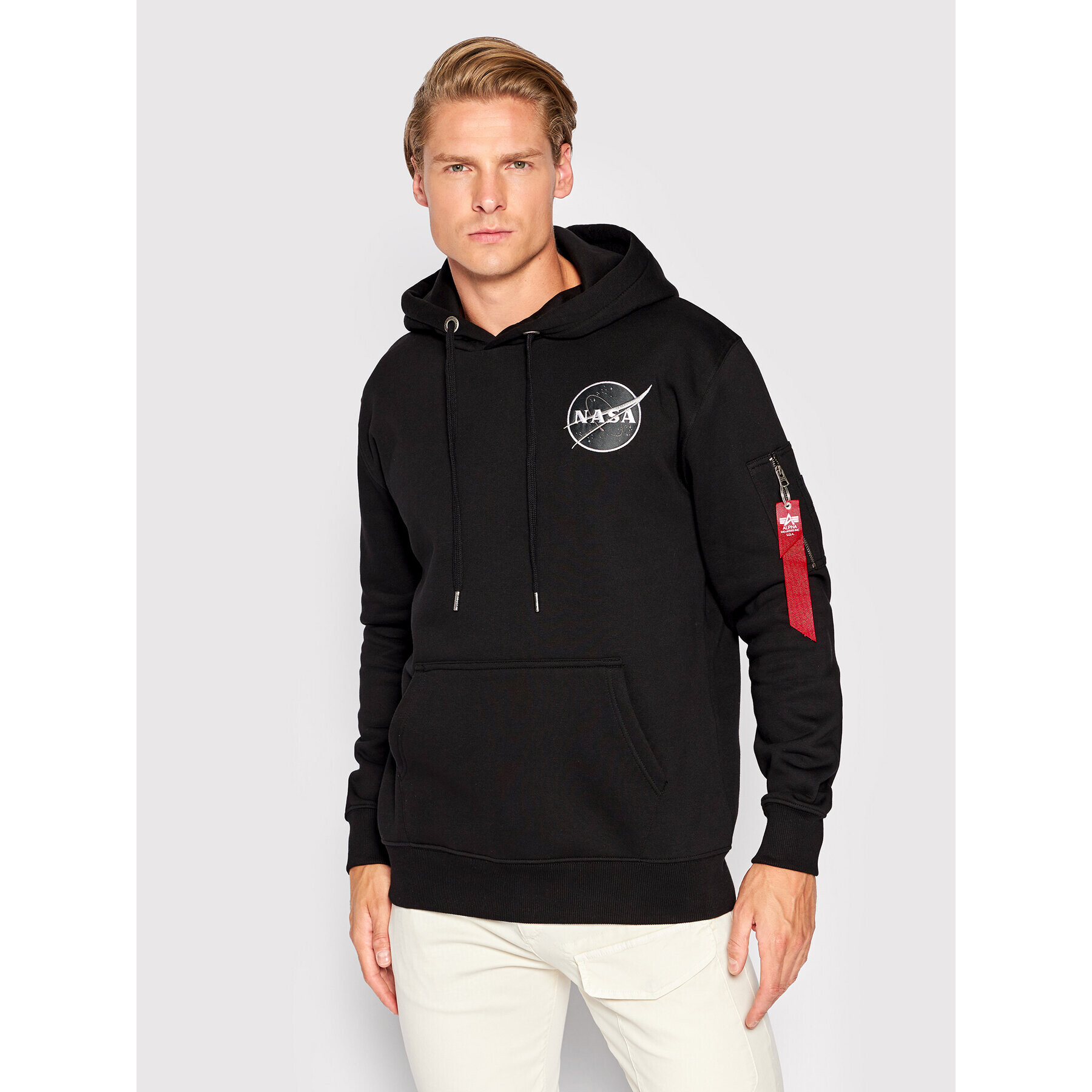 Alpha Industries Mikina Dark Side 108337 Černá Relaxed Fit - Pepit.cz