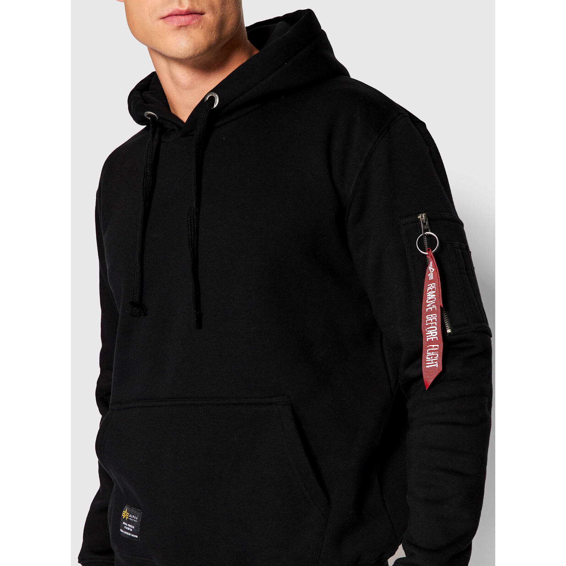 Alpha Industries Mikina Fighter Squadron 108331 Černá Regular Fit - Pepit.cz