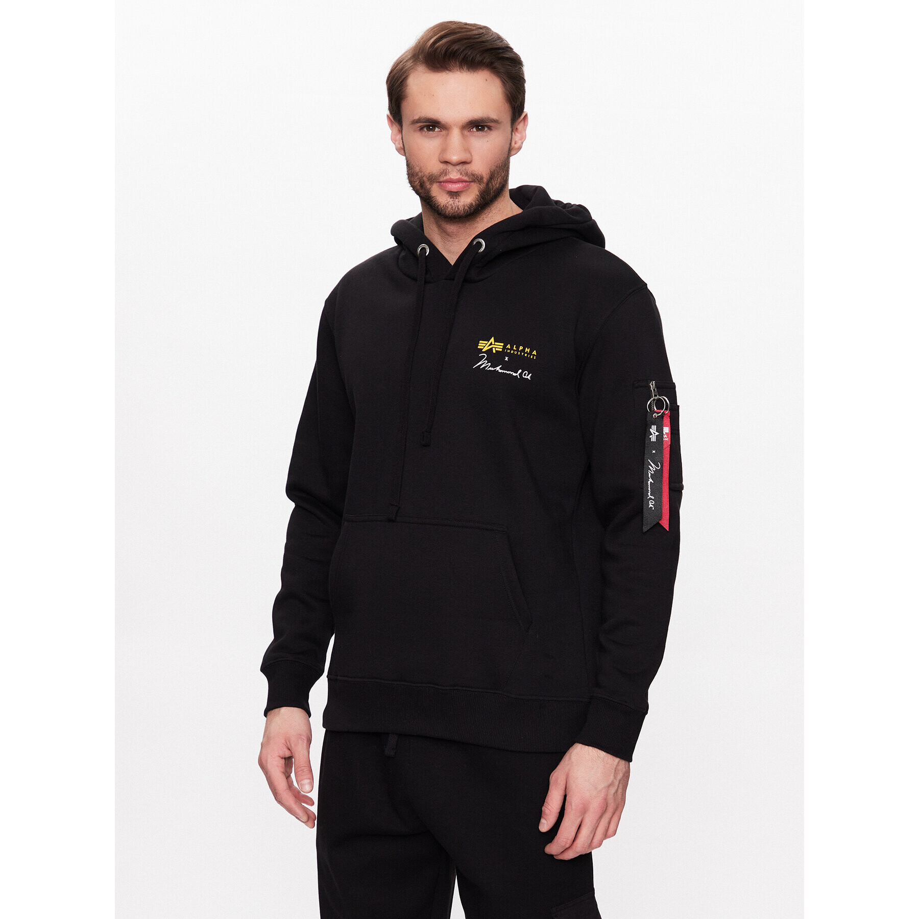 Alpha Industries Mikina Muhammad Ali 136339 Černá Regular Fit - Pepit.cz