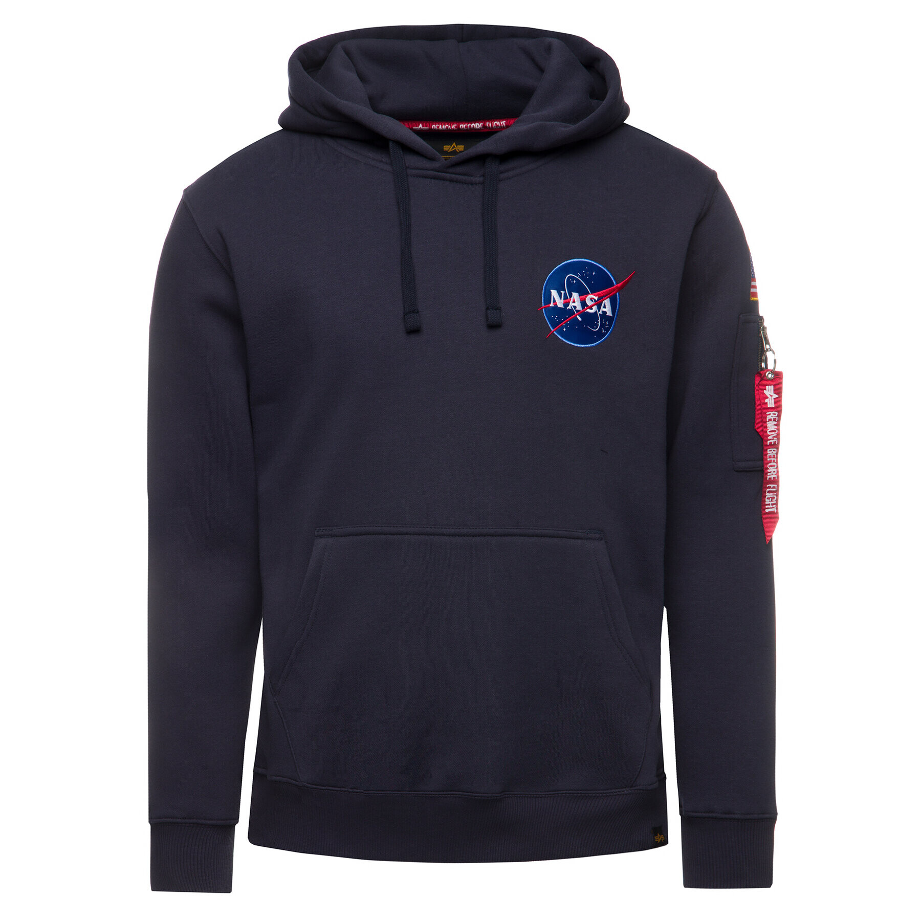 Alpha Industries Mikina Nasa 178317 Tmavomodrá Regular Fit - Pepit.cz