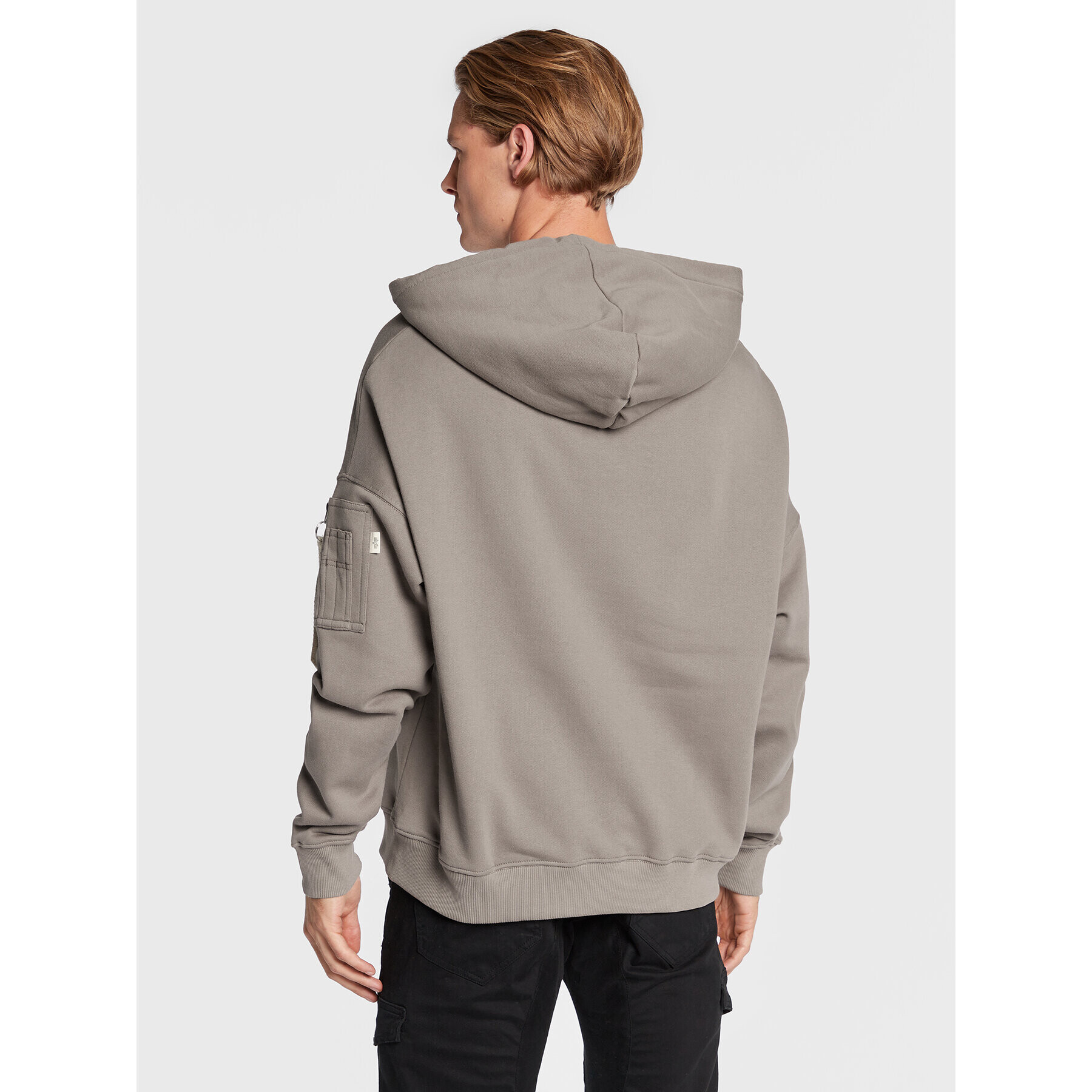 Alpha Industries Mikina Organics 118349 Šedá Regular Fit - Pepit.cz