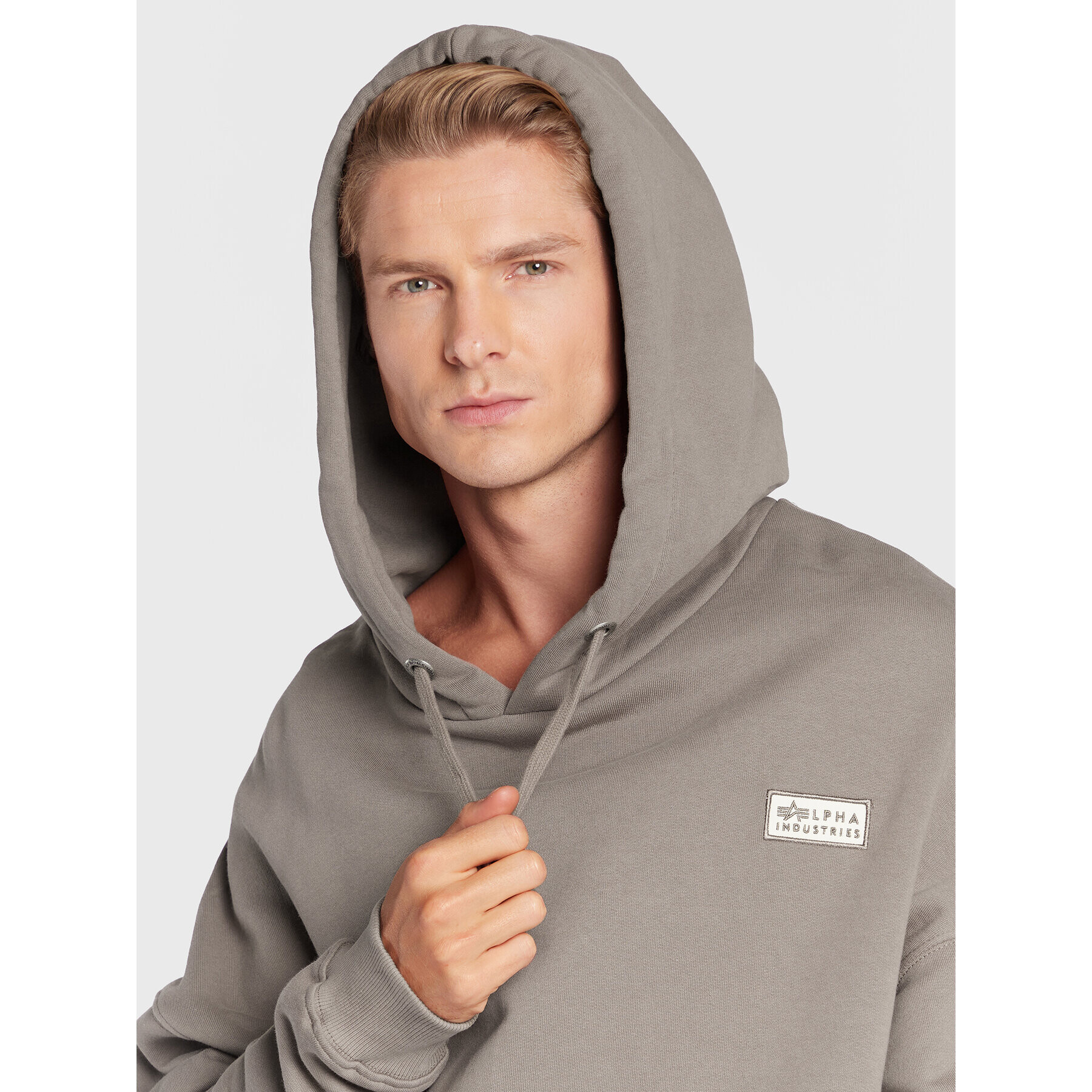 Alpha Industries Mikina Organics 118349 Šedá Regular Fit - Pepit.cz