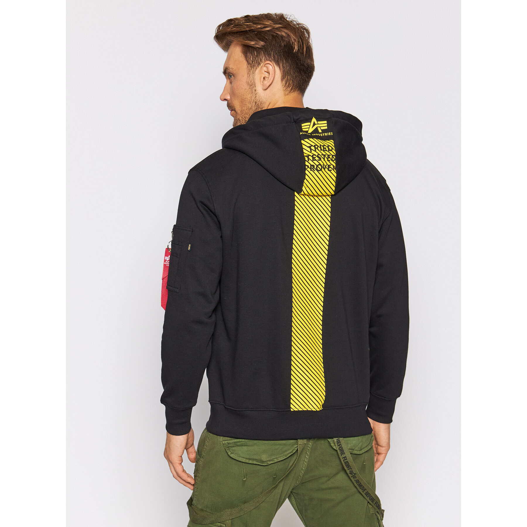 Alpha Industries Mikina Safety 128361 Černá Regular Fit - Pepit.cz