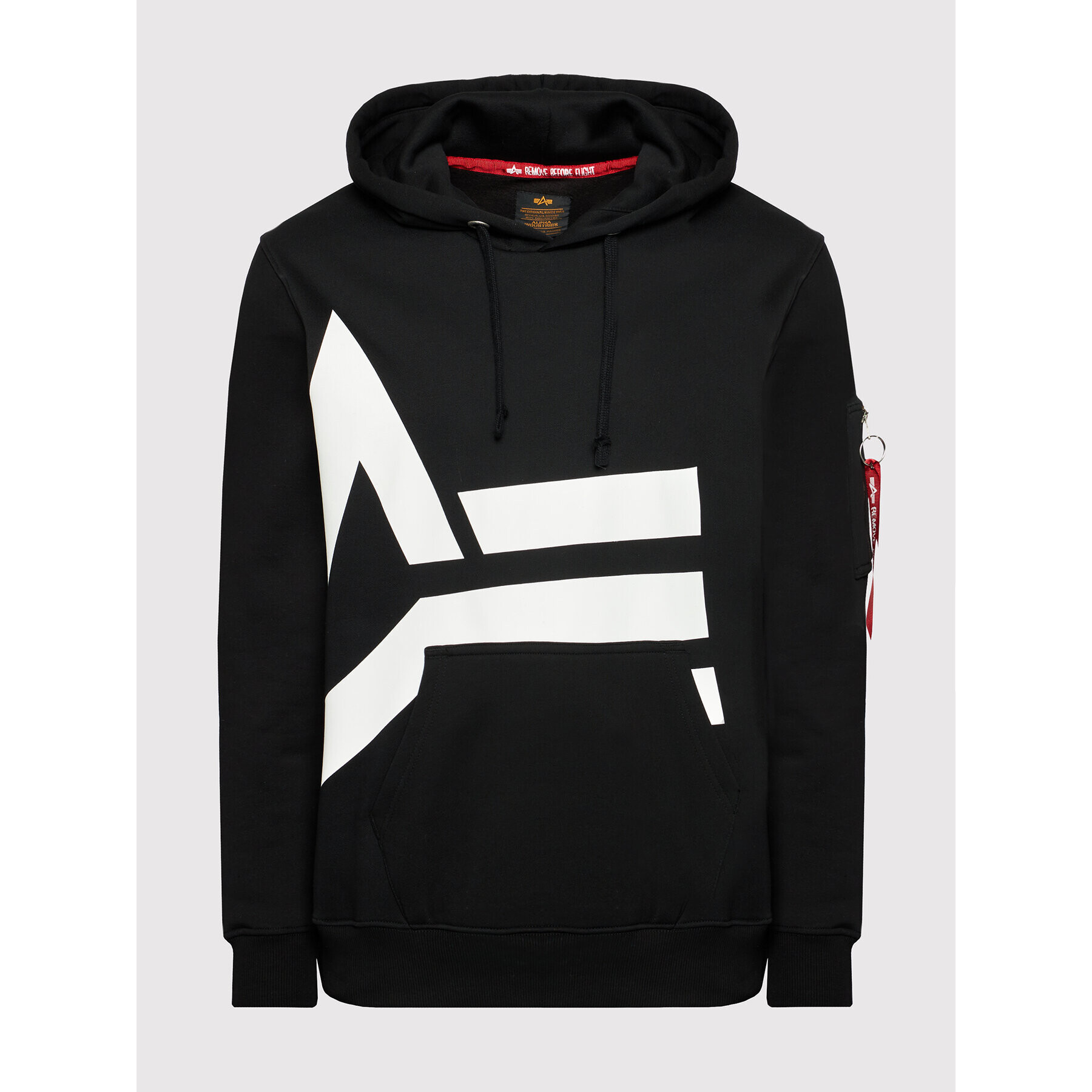 Alpha Industries Mikina Side Logo 118339 Černá Regular Fit - Pepit.cz