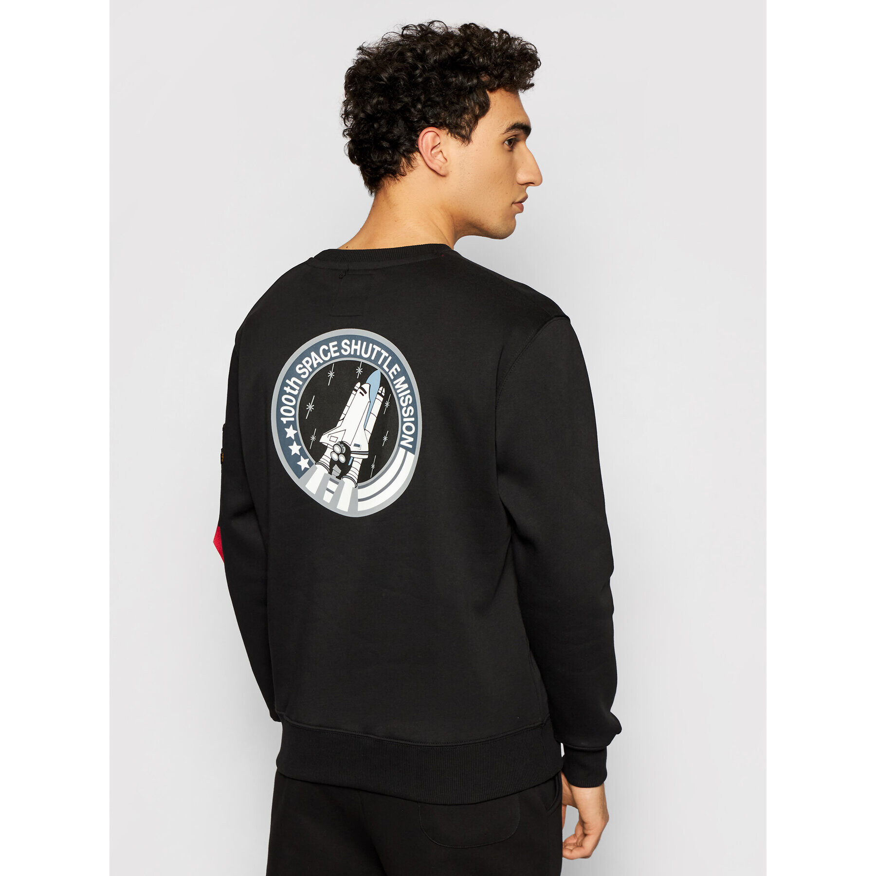 Alpha Industries Mikina Space Shuttle 178307 Černá Regular Fit - Pepit.cz