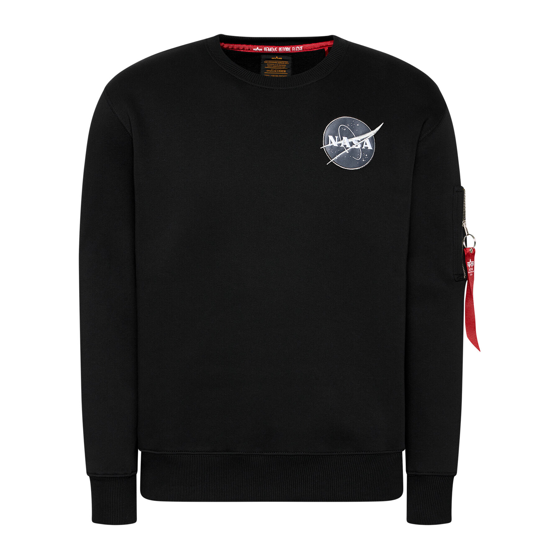 Alpha Industries Mikina Space Shuttle 178307 Černá Regular Fit - Pepit.cz