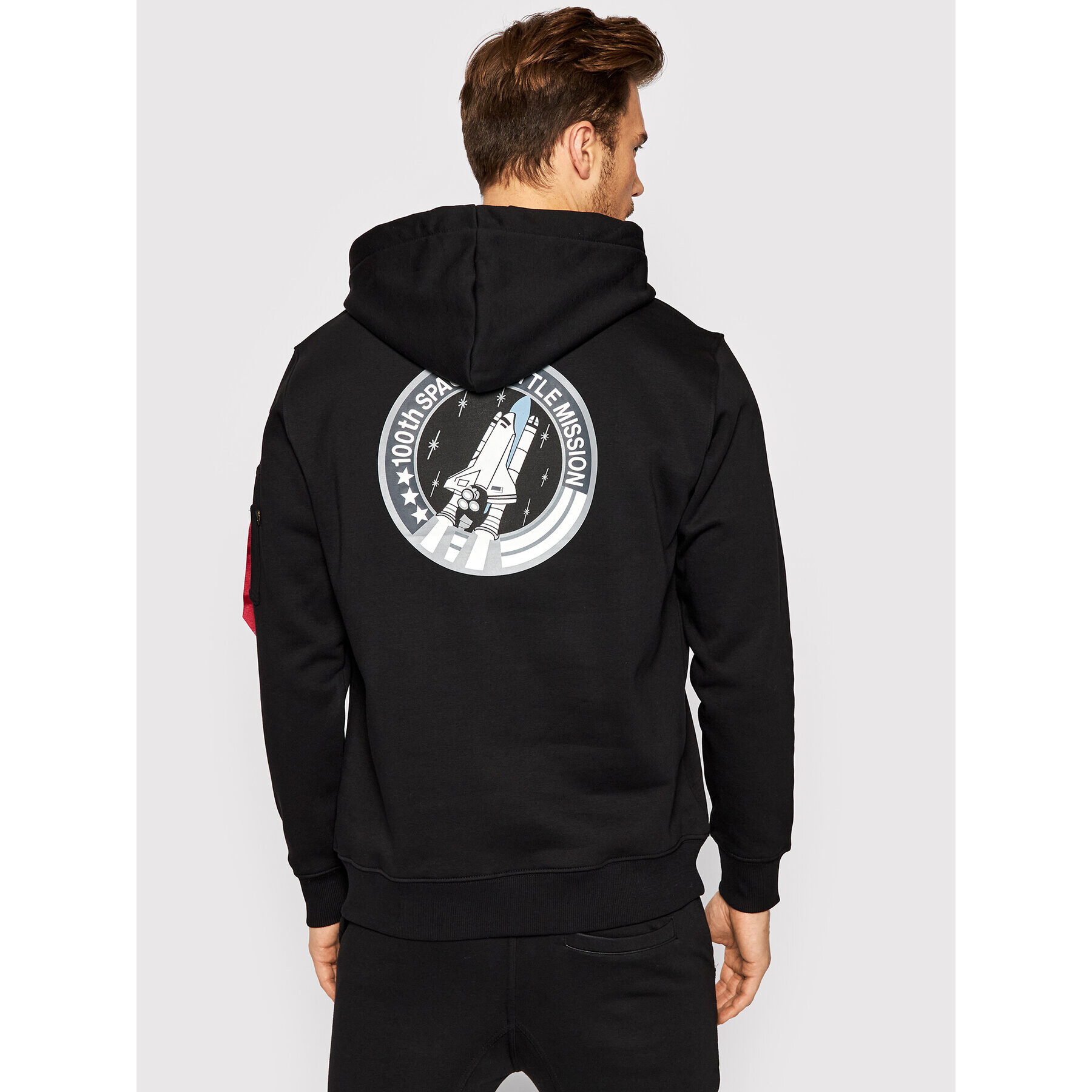 Alpha Industries Mikina Space Shuttle 178317 Černá Regular Fit - Pepit.cz