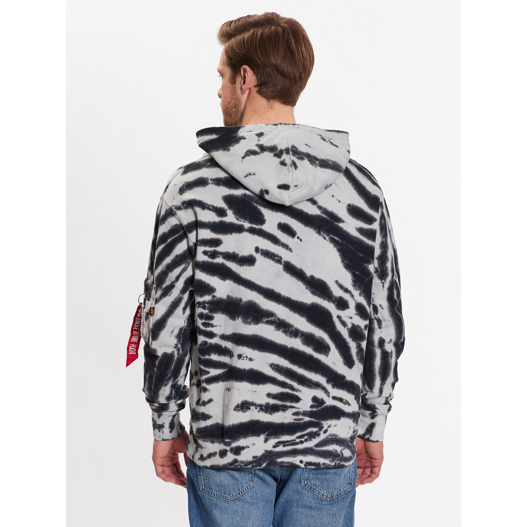 Alpha Industries Mikina Tie Dye 106335 Šedá Regular Fit - Pepit.cz