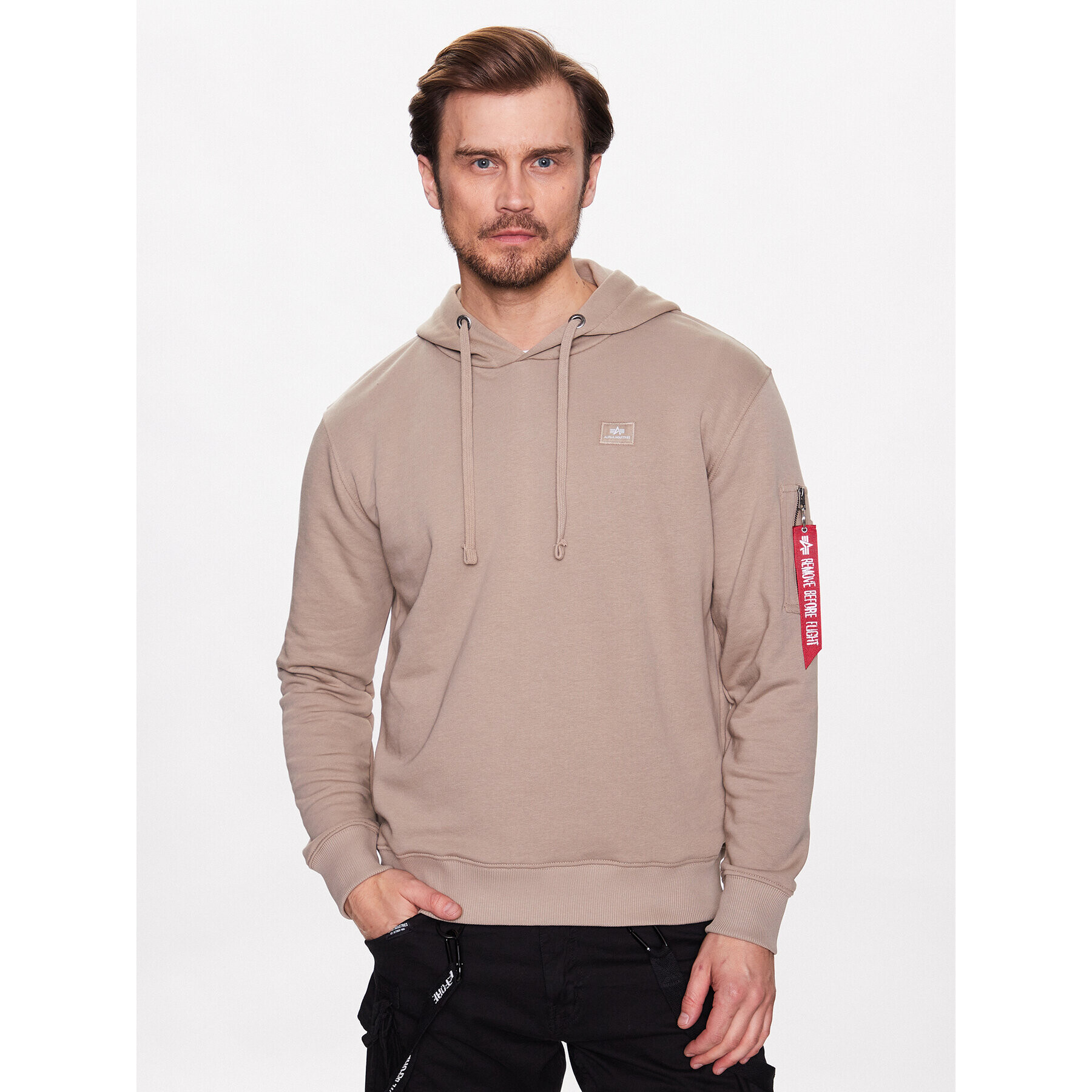 Alpha Industries Mikina X-Fit 158321 Béžová Regular Fit - Pepit.cz