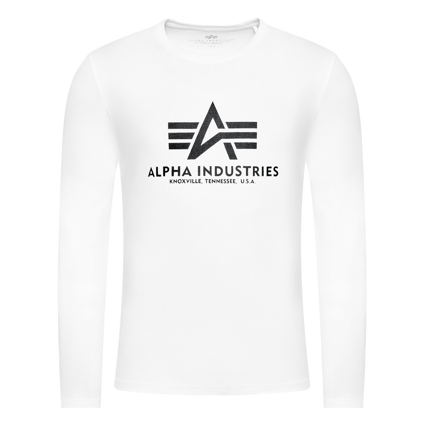 Alpha Industries S dlouhým rukávem Basic T 100510 Bílá Regular Fit - Pepit.cz