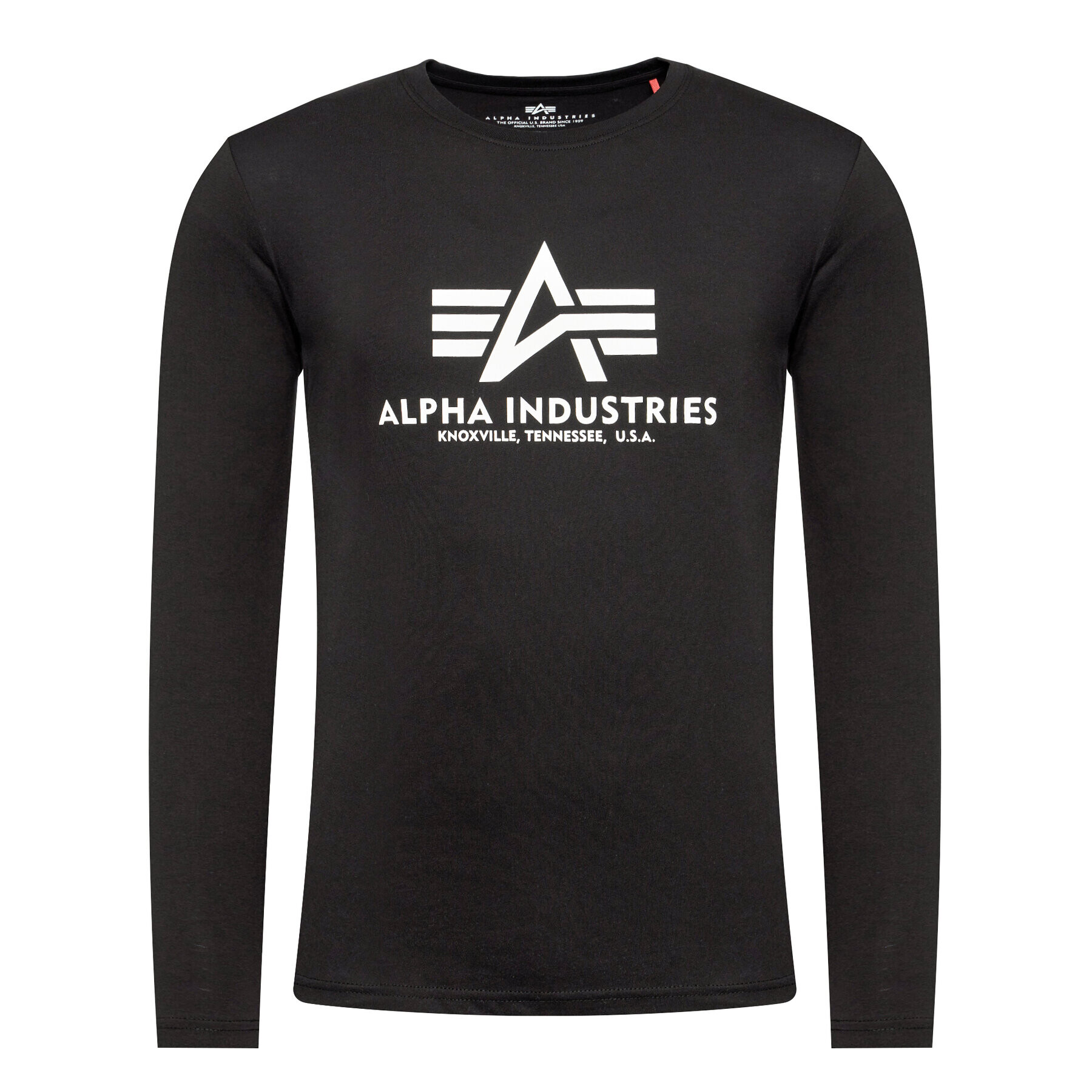 Alpha Industries S dlouhým rukávem Basic T-Ls 100510 Černá Standard Fit - Pepit.cz