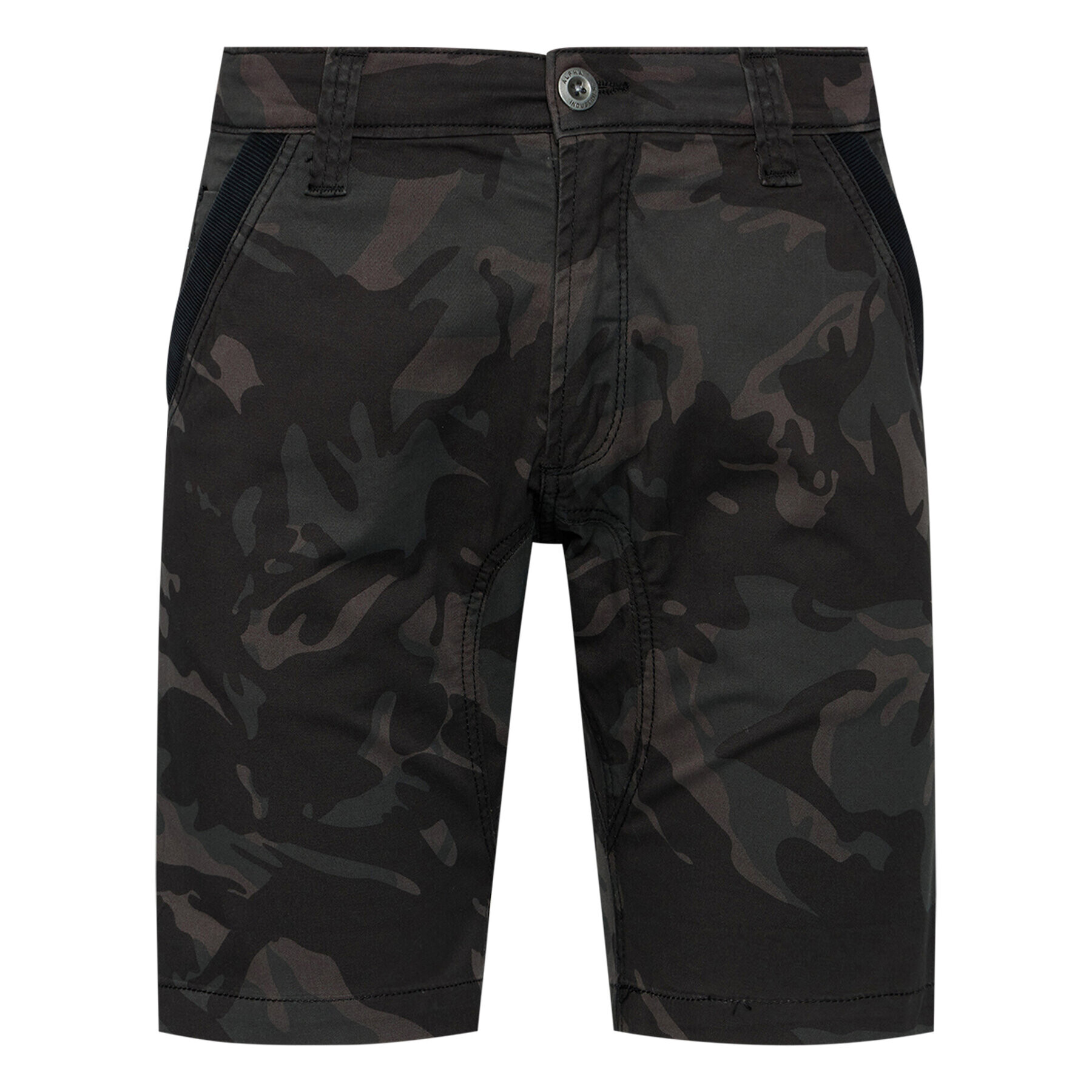 Alpha Industries Šortky z materiálu Kerosene Camo 176205 Černá Regular Fit - Pepit.cz