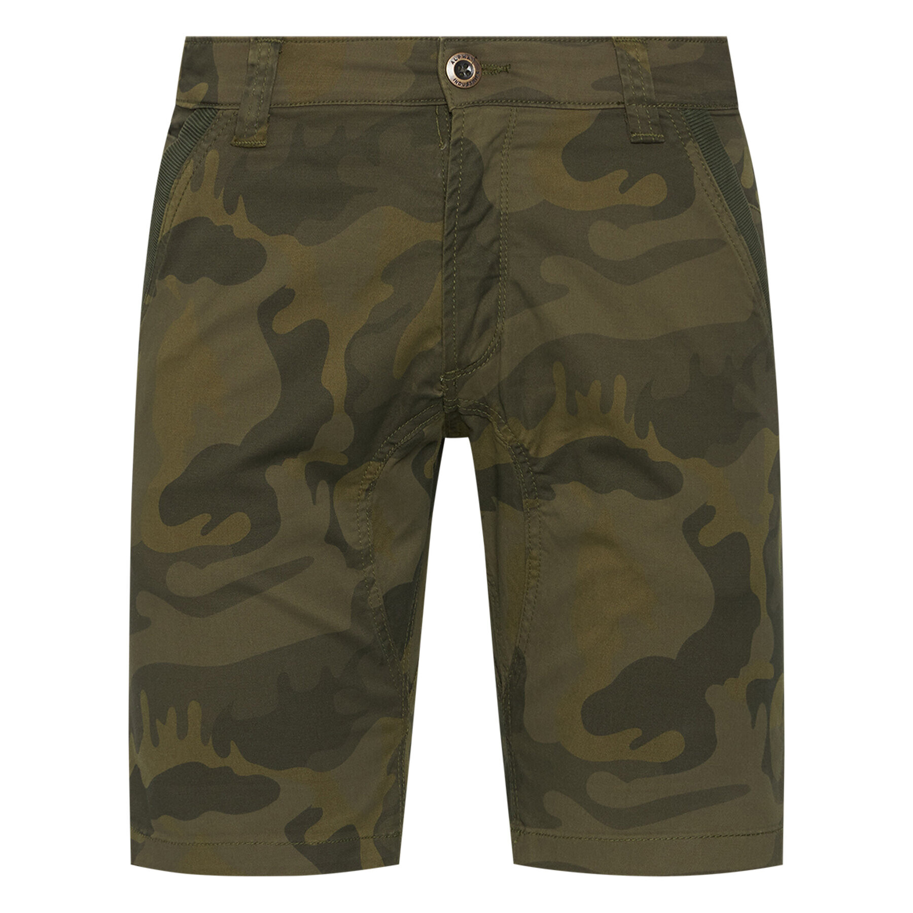 Alpha Industries Šortky z materiálu Kerosene Camo 176205 Zelená Regular Fit - Pepit.cz