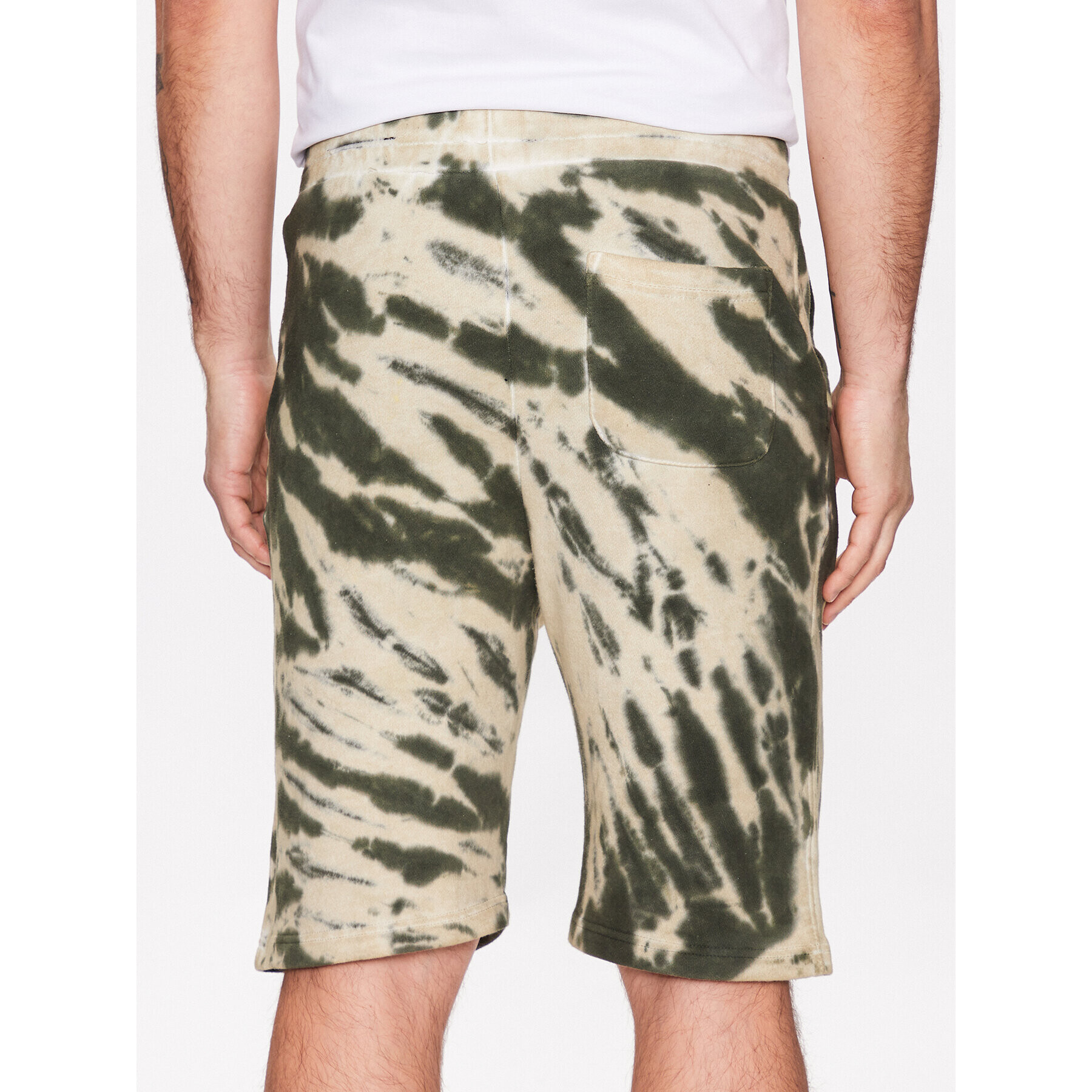 Alpha Industries Sportovní kraťasy Tie Dye 106361 Zelená Regular Fit - Pepit.cz