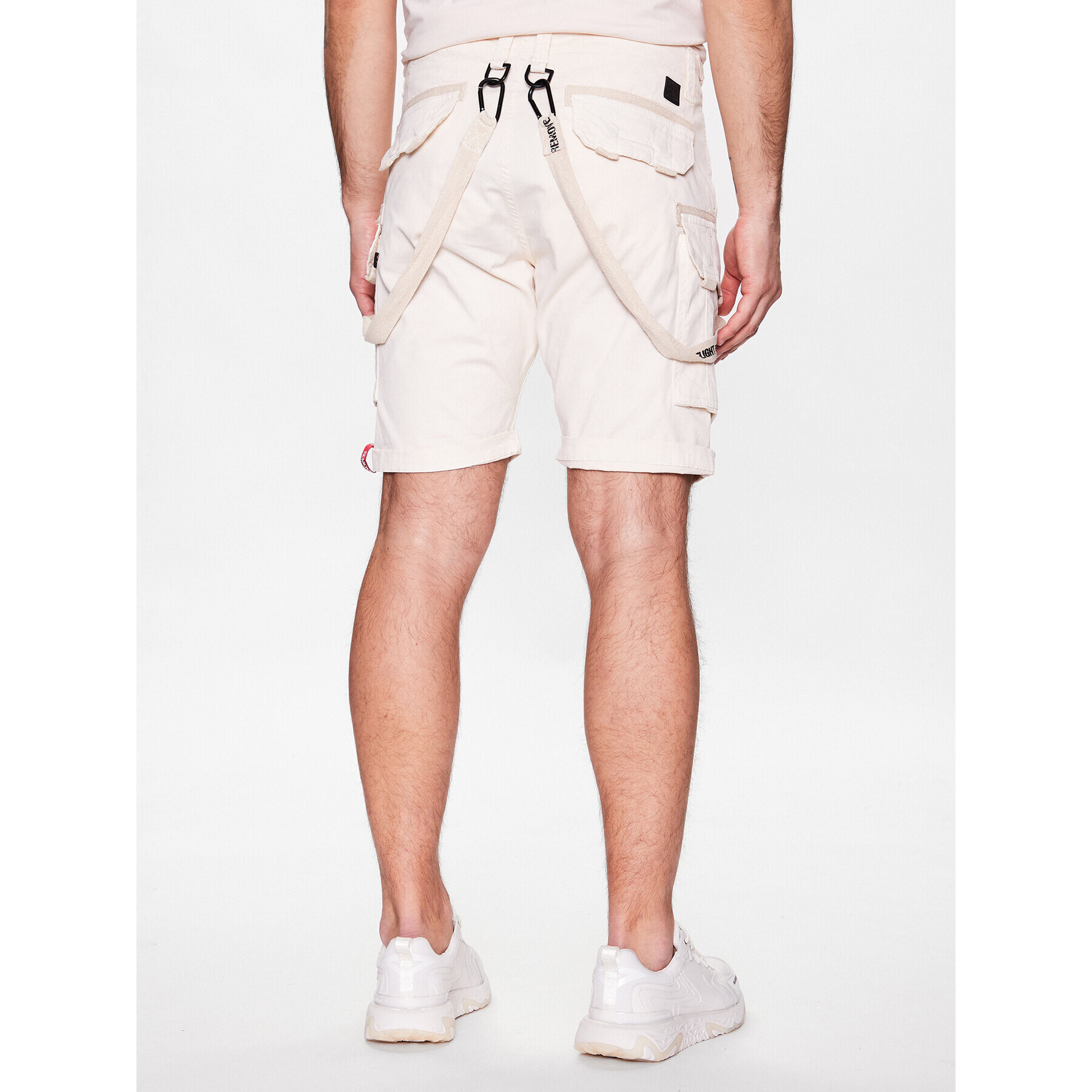 Alpha Industries Šortky z materiálu Utility Short Bílá Regular Fit - Pepit.cz