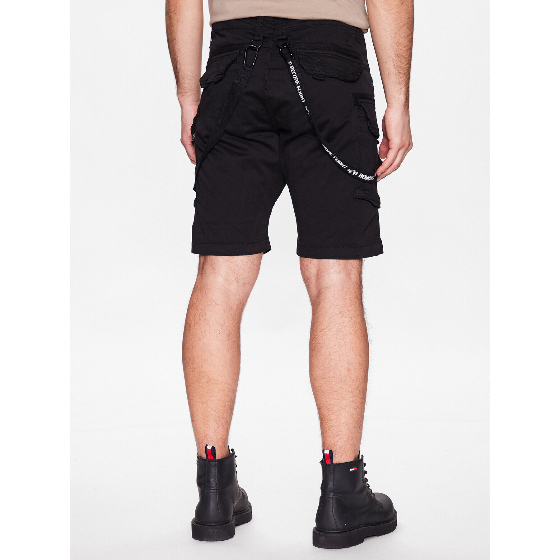 Alpha Industries Šortky z materiálu Utility Short Černá Slim Fit - Pepit.cz