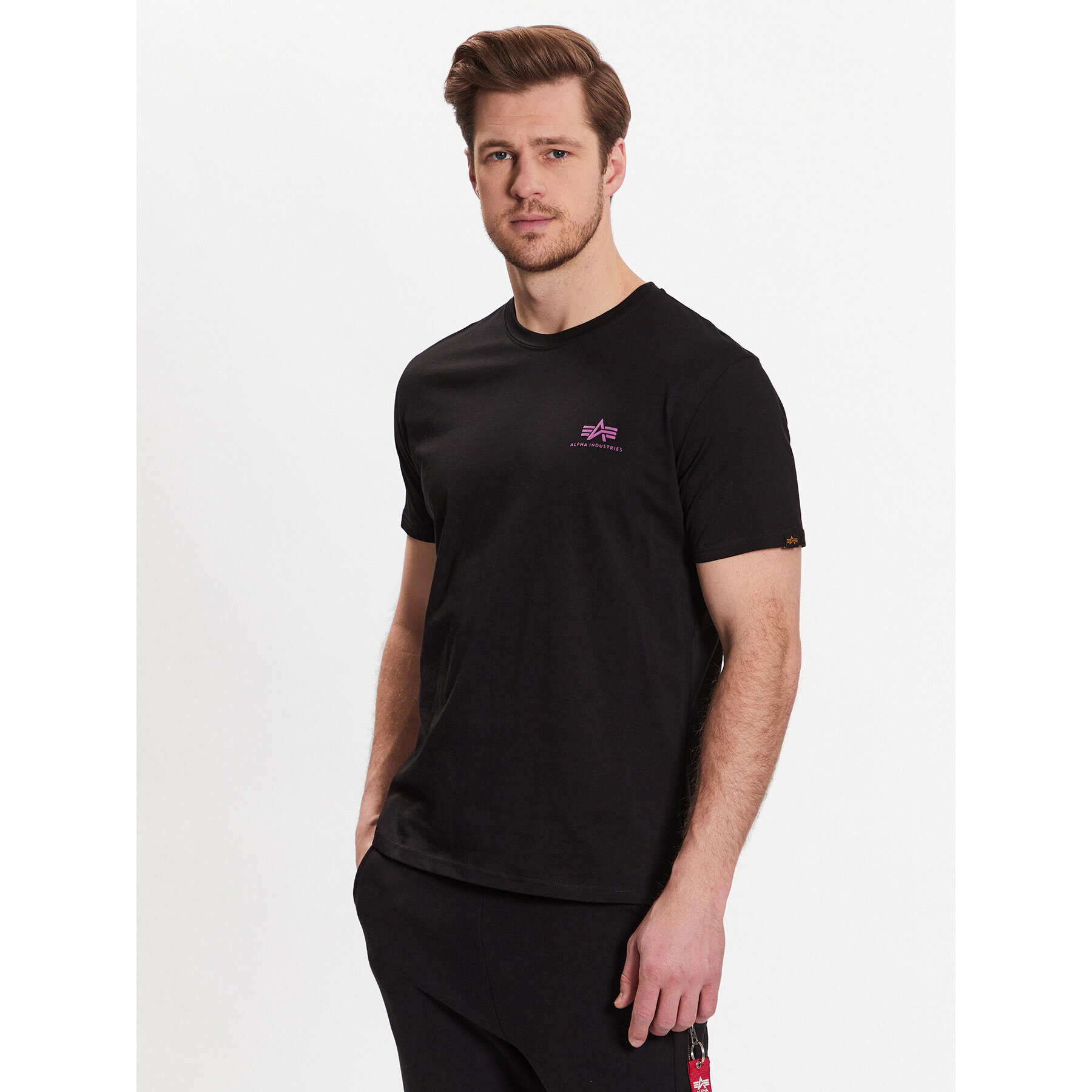 Alpha Industries T-Shirt Backprint T 128507 Černá Regular Fit - Pepit.cz