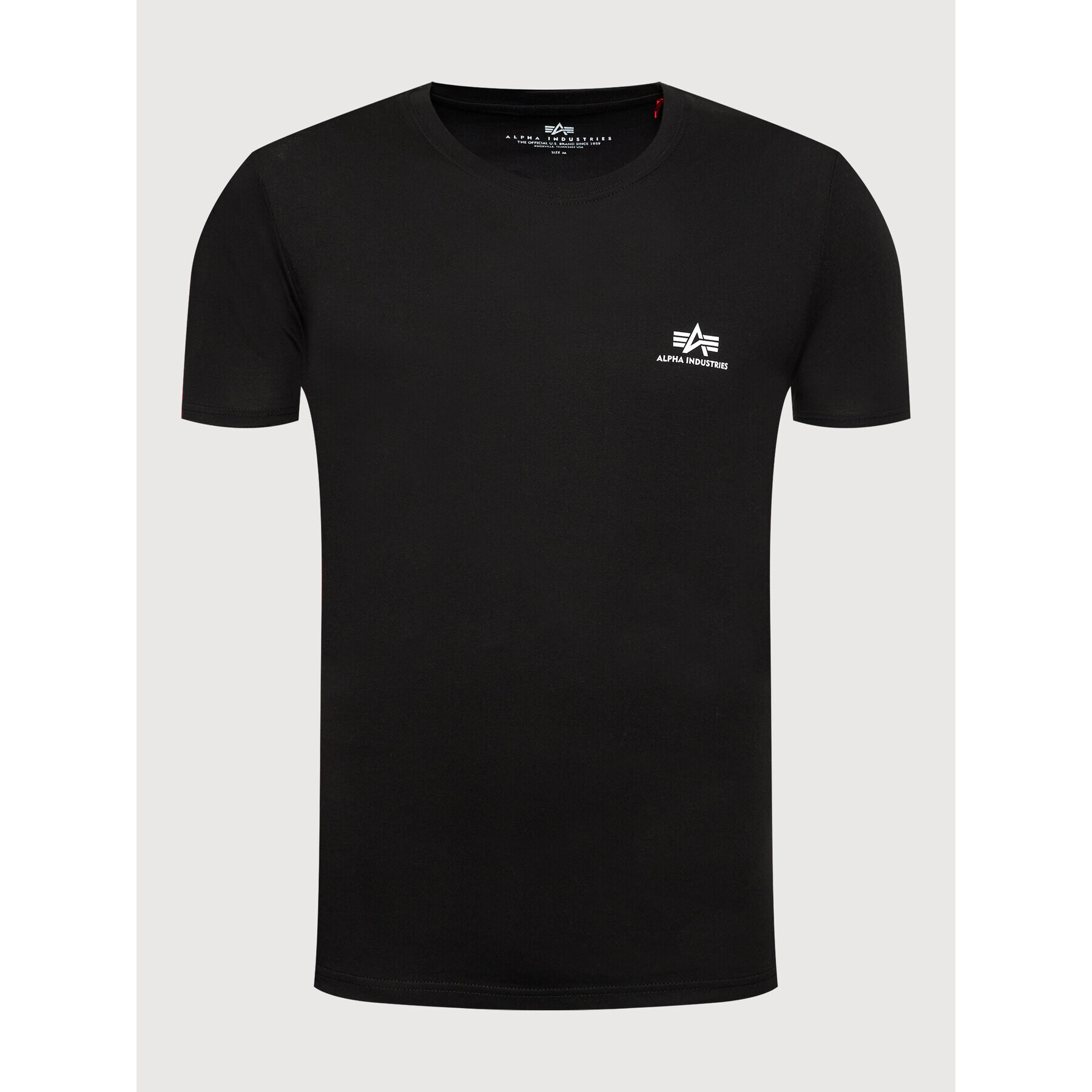 Alpha Industries T-Shirt Backprint T Reflective Print 128507RP Černá Regular Fit - Pepit.cz