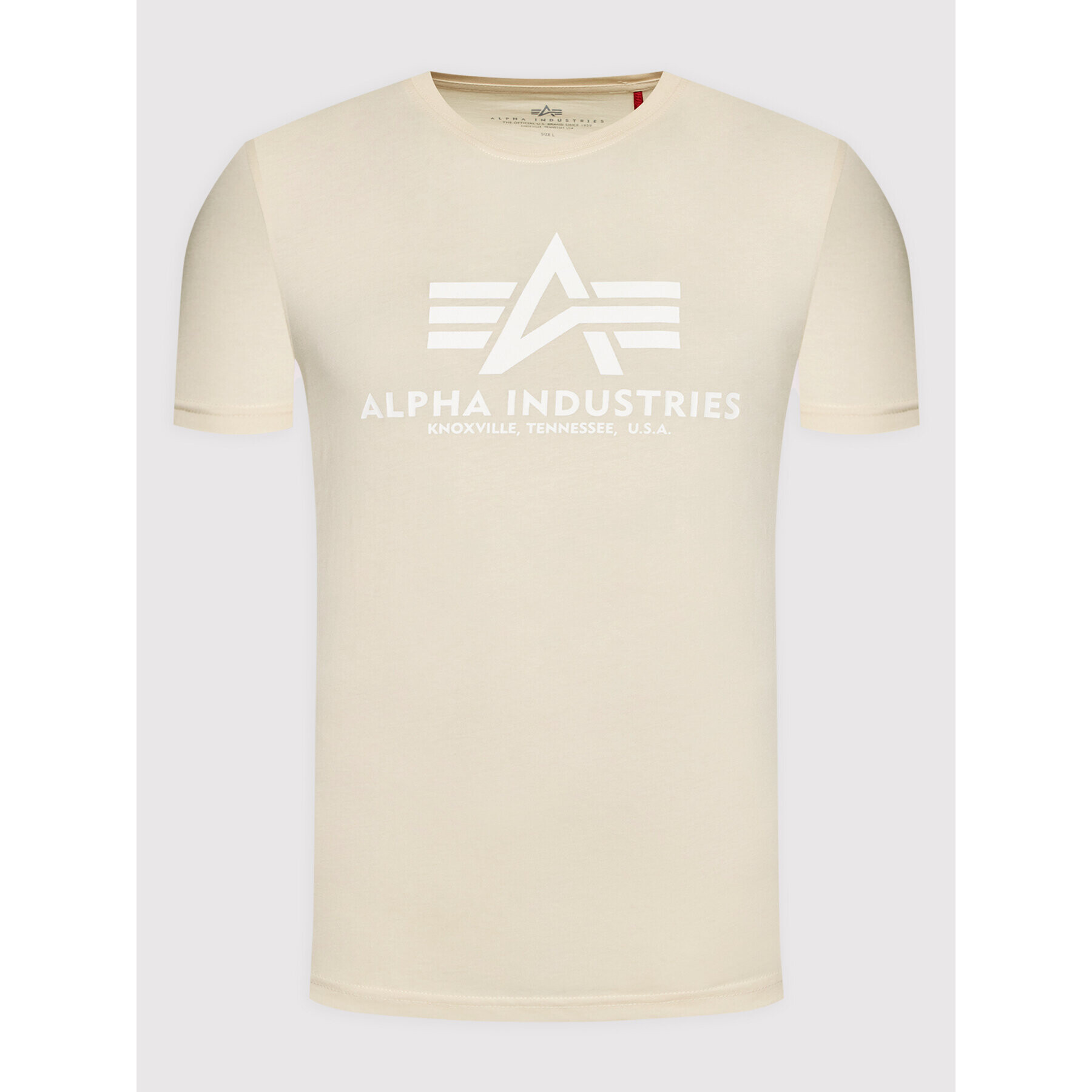 Alpha Industries T-Shirt Basic 100501 Béžová Regular Fit - Pepit.cz