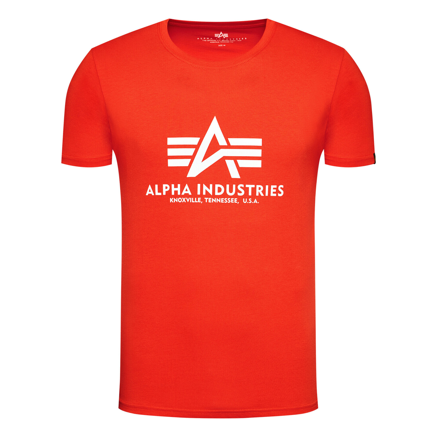 Alpha Industries T-Shirt Basic 100501 Červená Regular Fit - Pepit.cz