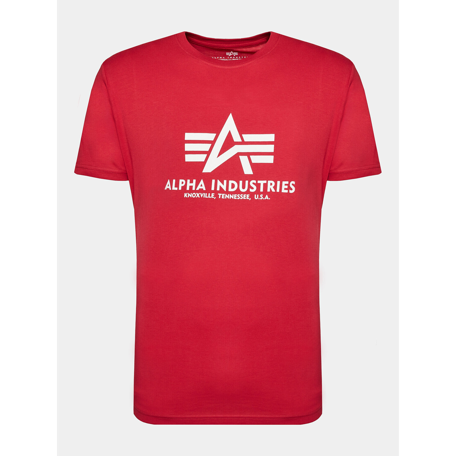 Alpha Industries T-Shirt Basic 100501 Červená Regular Fit - Pepit.cz