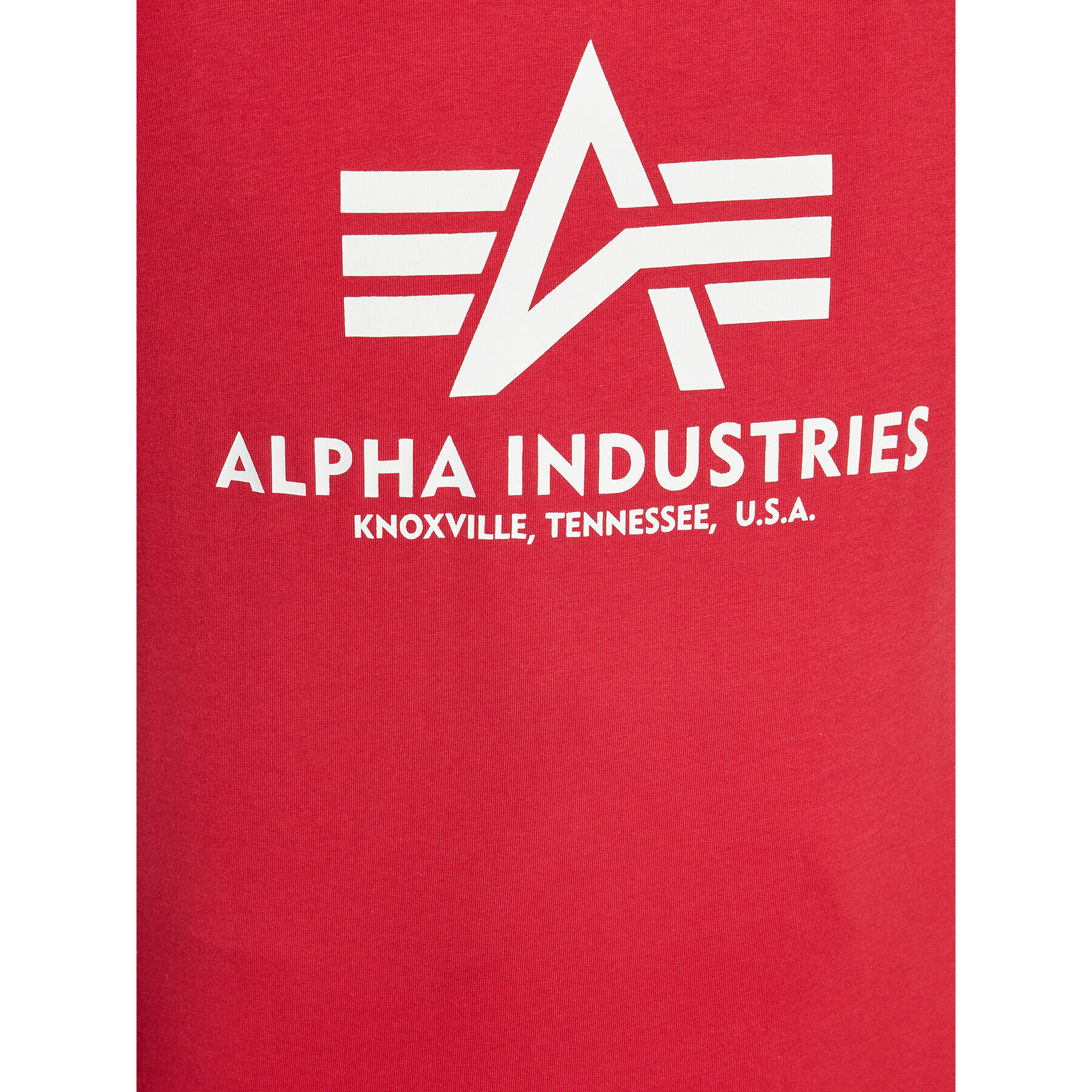 Alpha Industries T-Shirt Basic 100501 Červená Regular Fit - Pepit.cz