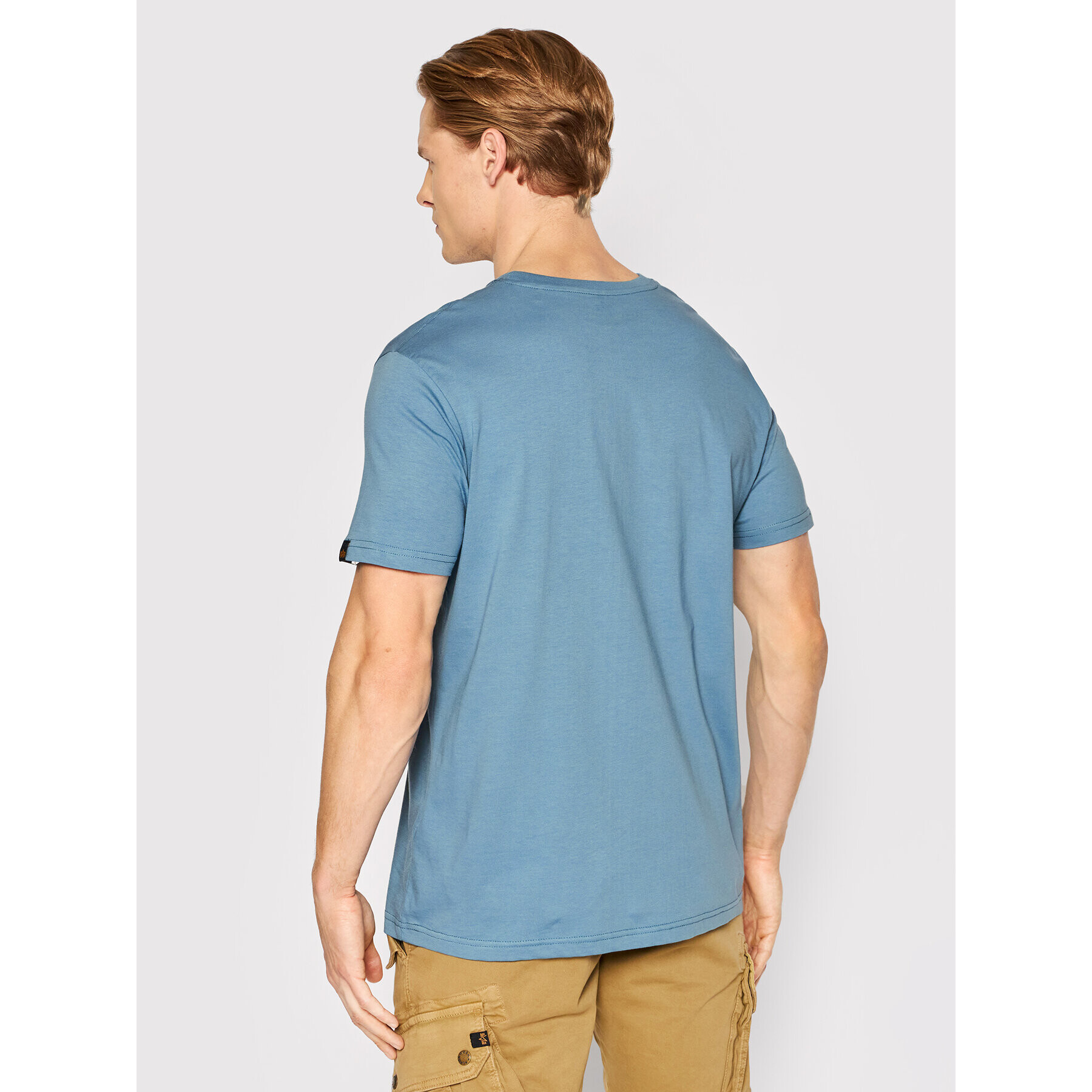 Alpha Industries T-Shirt Basic 100501 Modrá Regular Fit - Pepit.cz