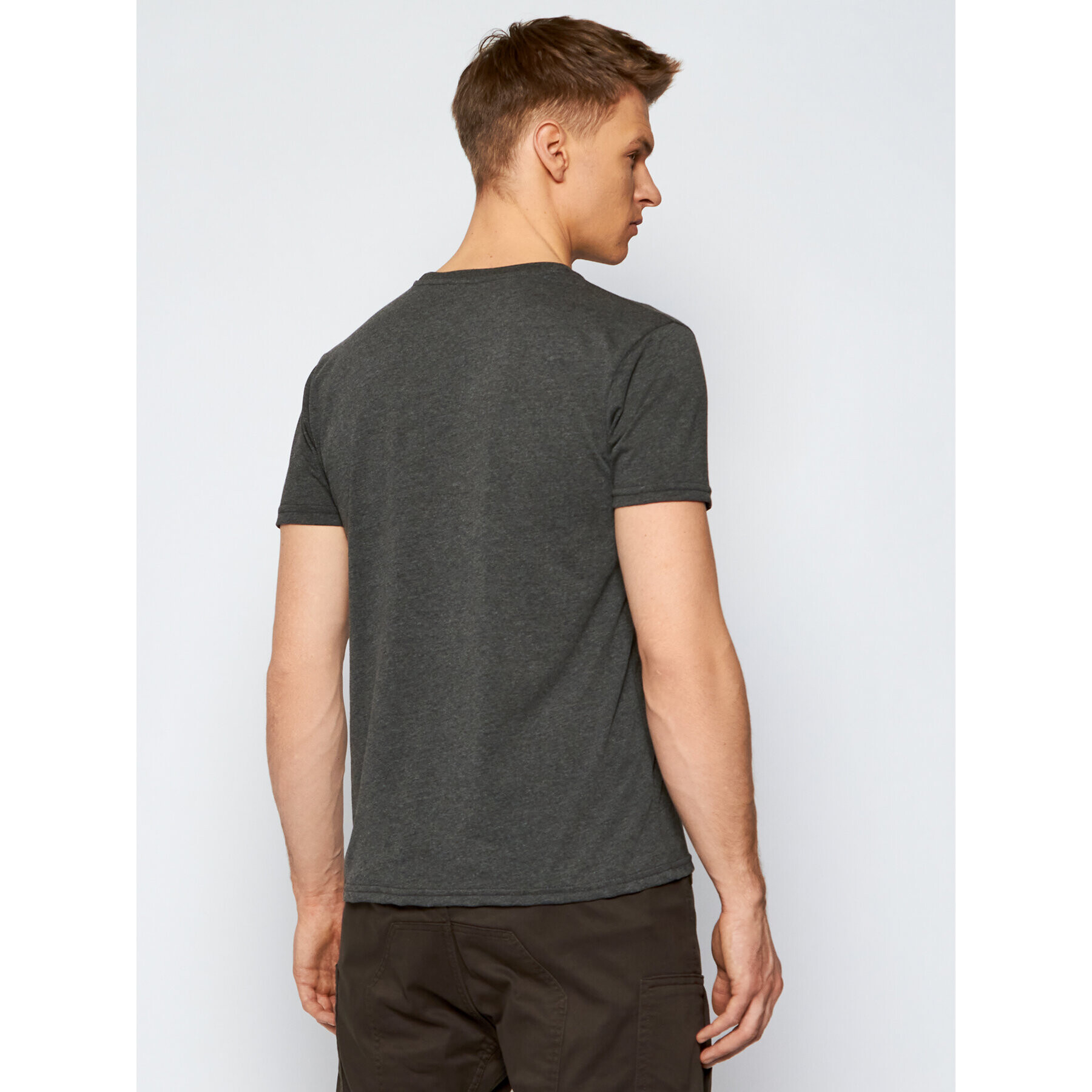 Alpha Industries T-Shirt Basic 100501 Šedá Regular Fit - Pepit.cz