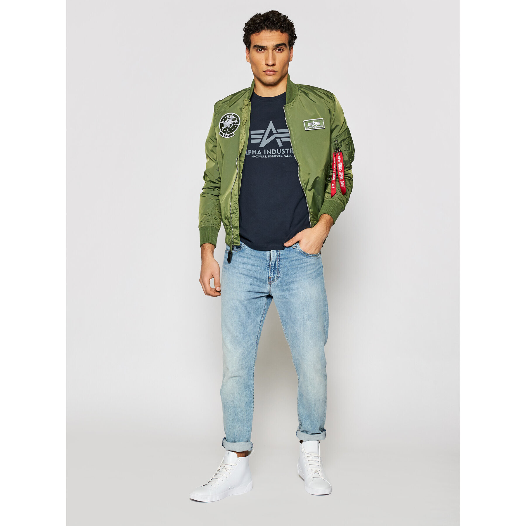 Alpha Industries T-Shirt Basic 100501 Tmavomodrá Regular Fit - Pepit.cz