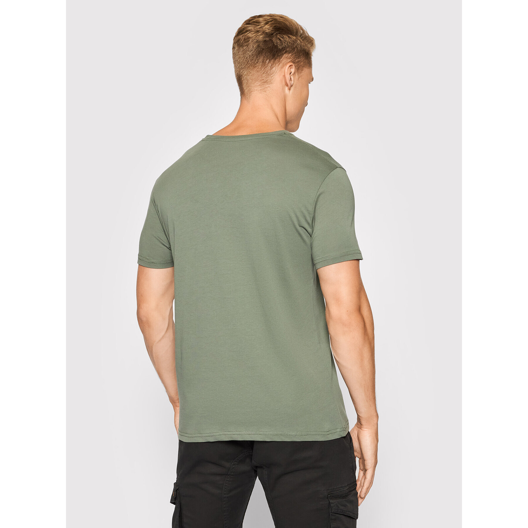 Alpha Industries T-Shirt Basic 100501 Zelená Regular Fit - Pepit.cz