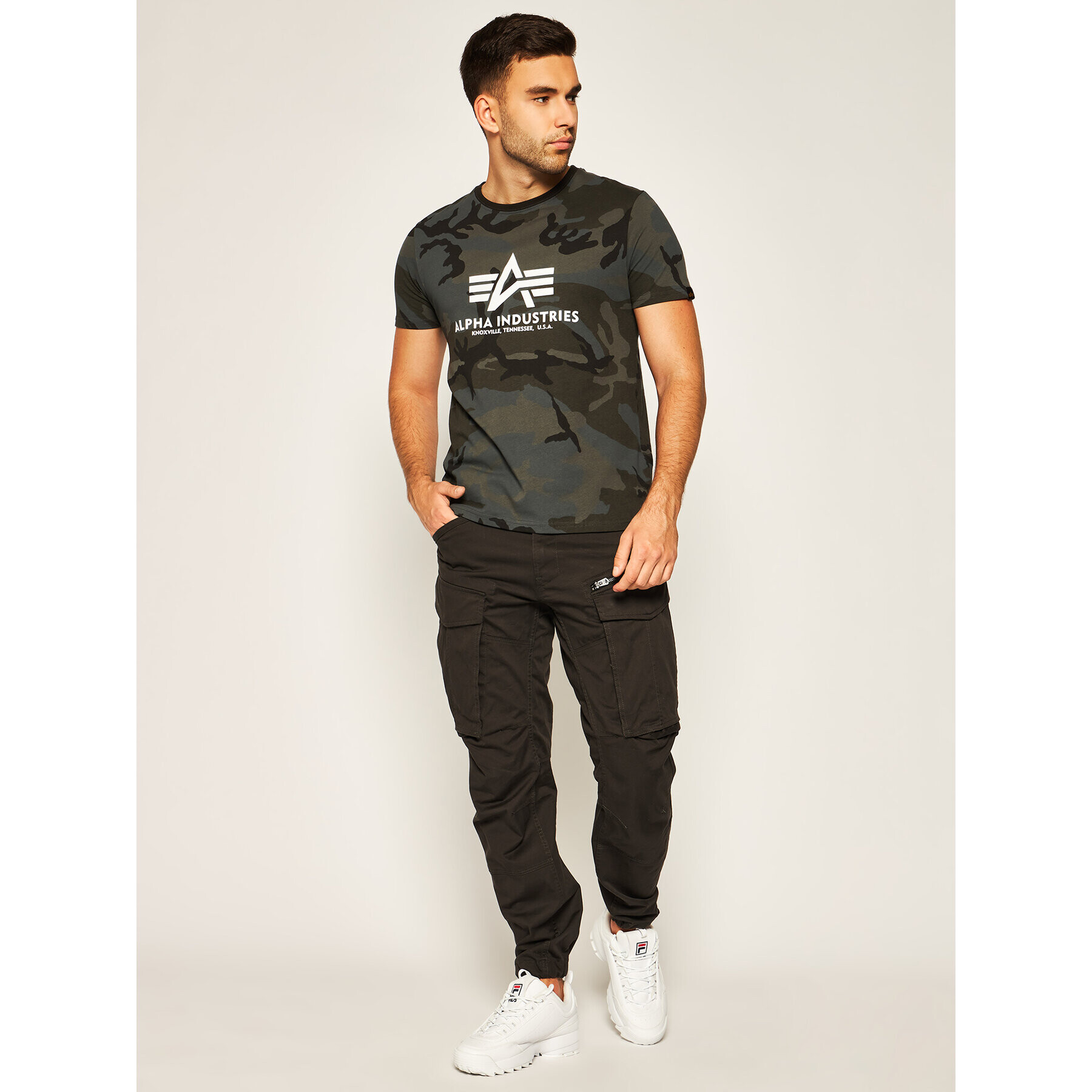 Alpha Industries T-Shirt Basic 100501C Šedá Regular Fit - Pepit.cz