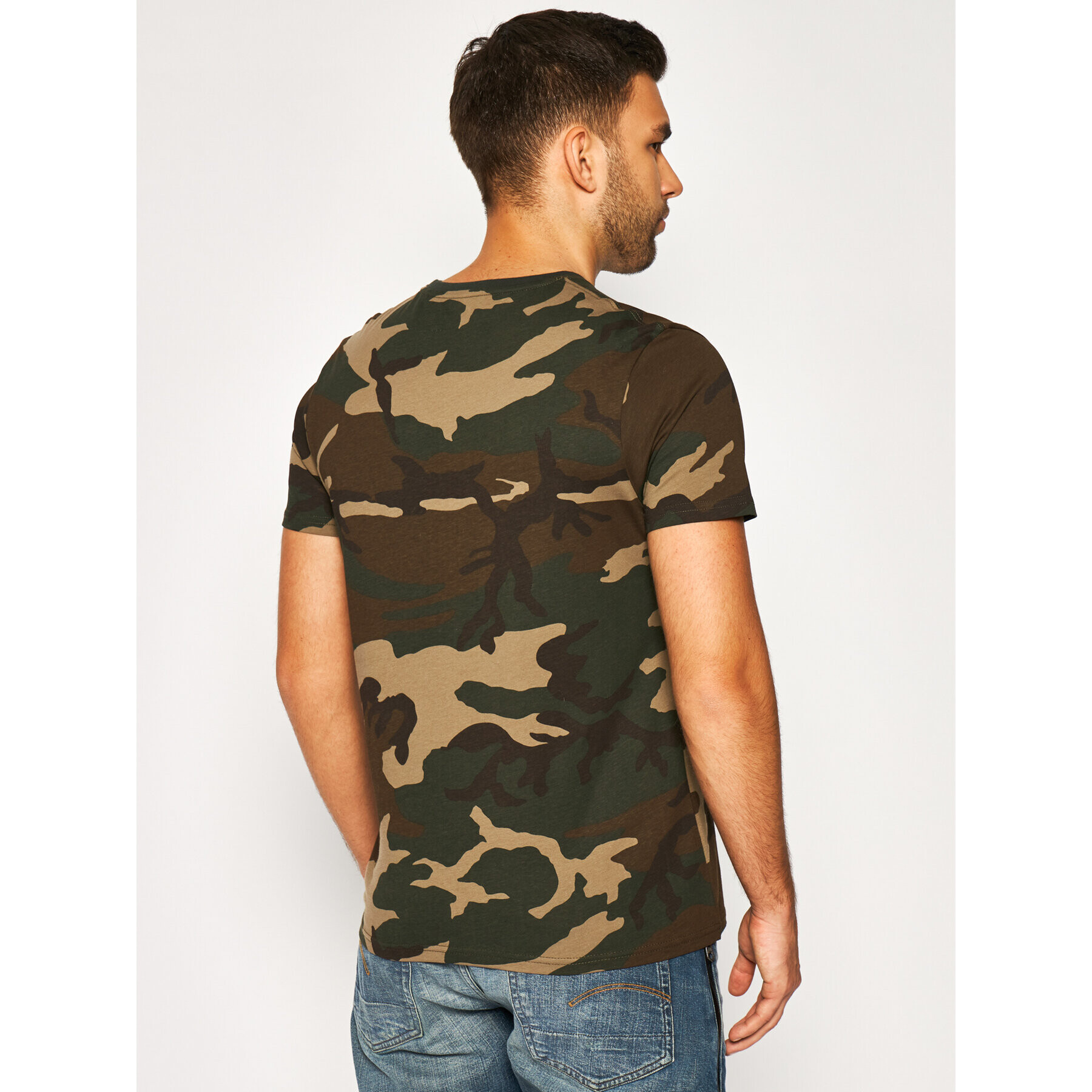 Alpha Industries T-Shirt Basic 100501C Zelená Regular Fit - Pepit.cz