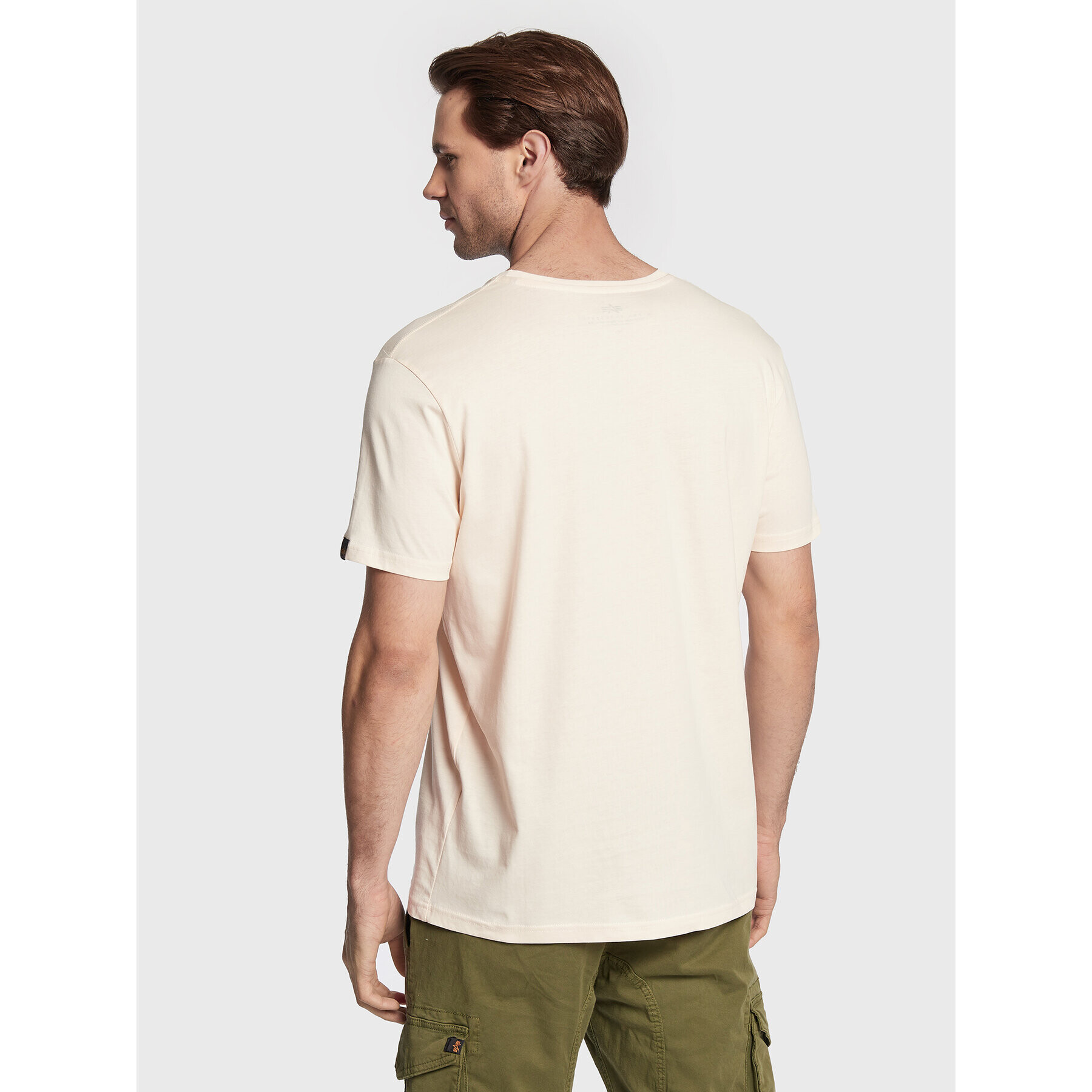 Alpha Industries T-Shirt Basic 118505 Béžová Regular Fit - Pepit.cz