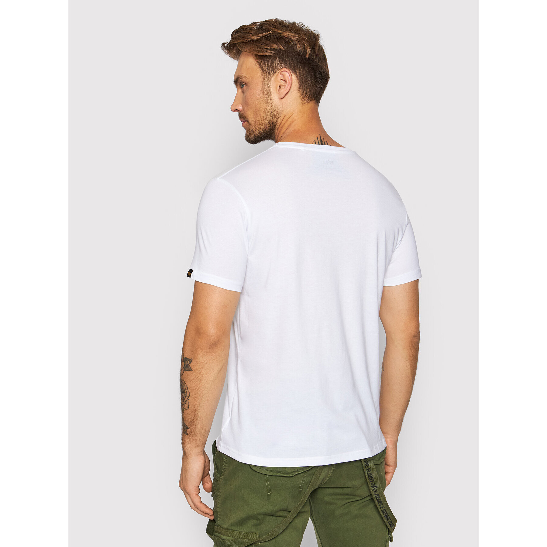 Alpha Industries T-Shirt Basic 118505 Bílá Regular Fit - Pepit.cz