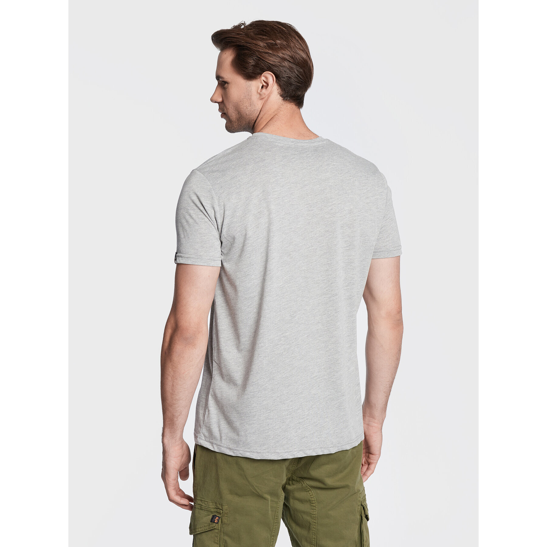 Alpha Industries T-Shirt Basic 188505 Šedá Regular Fit - Pepit.cz