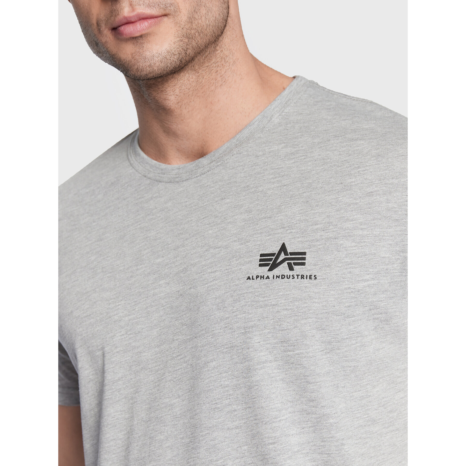 Alpha Industries T-Shirt Basic 188505 Šedá Regular Fit - Pepit.cz